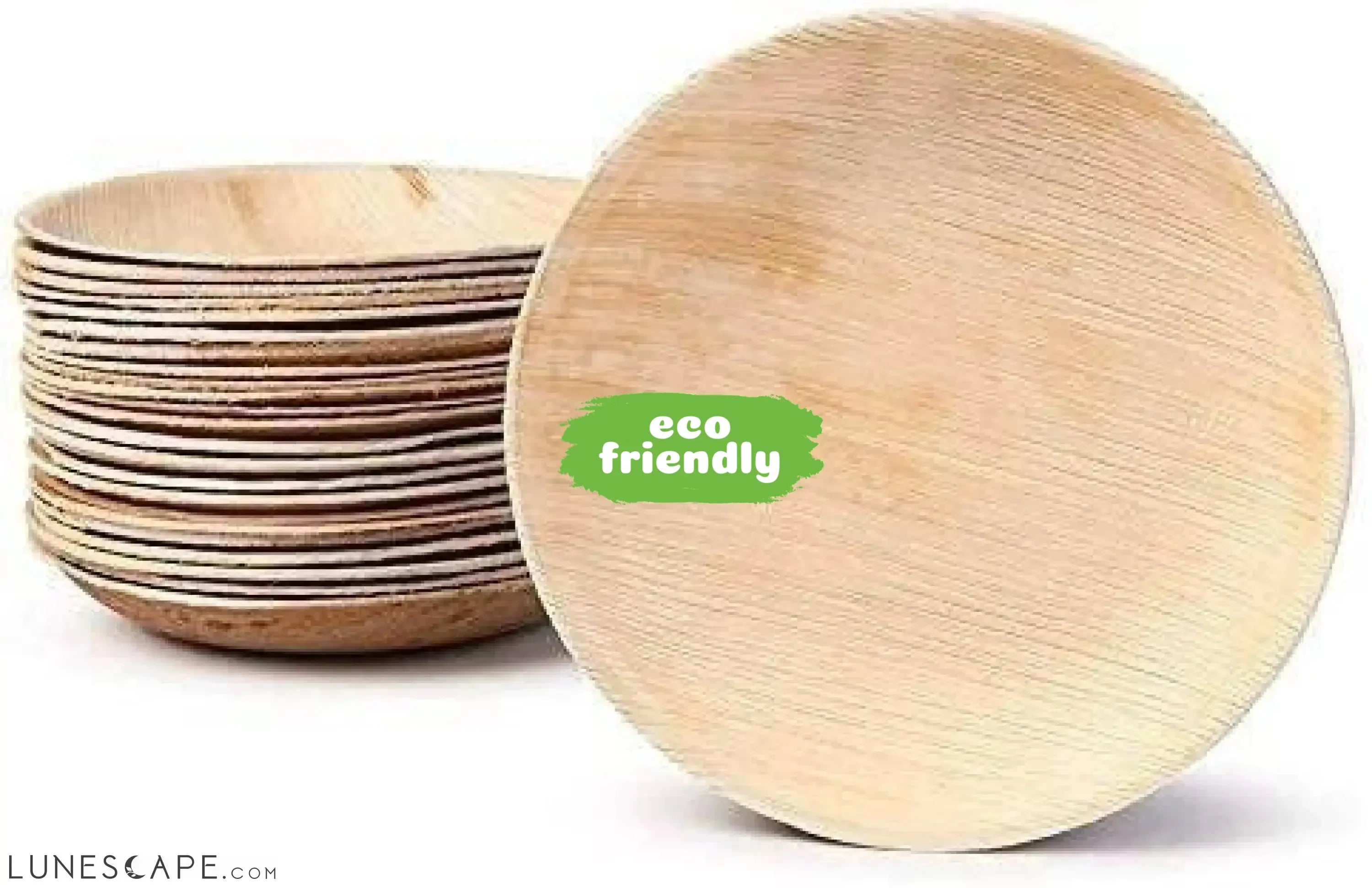 Palm Leaf Plates Round 8" Inch LUNESCAPE