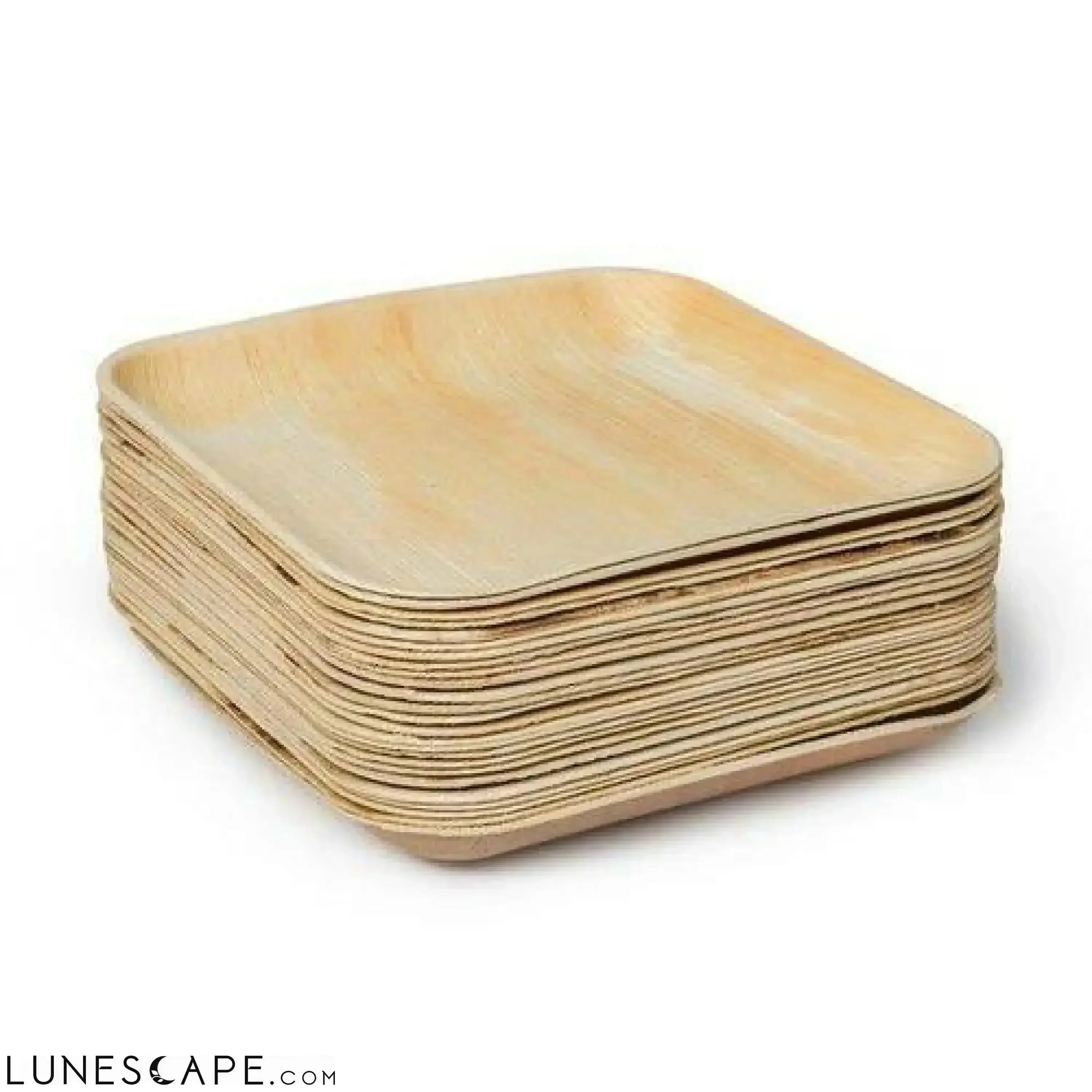 Palm Leaf Plates Square 10" Inch LUNESCAPE