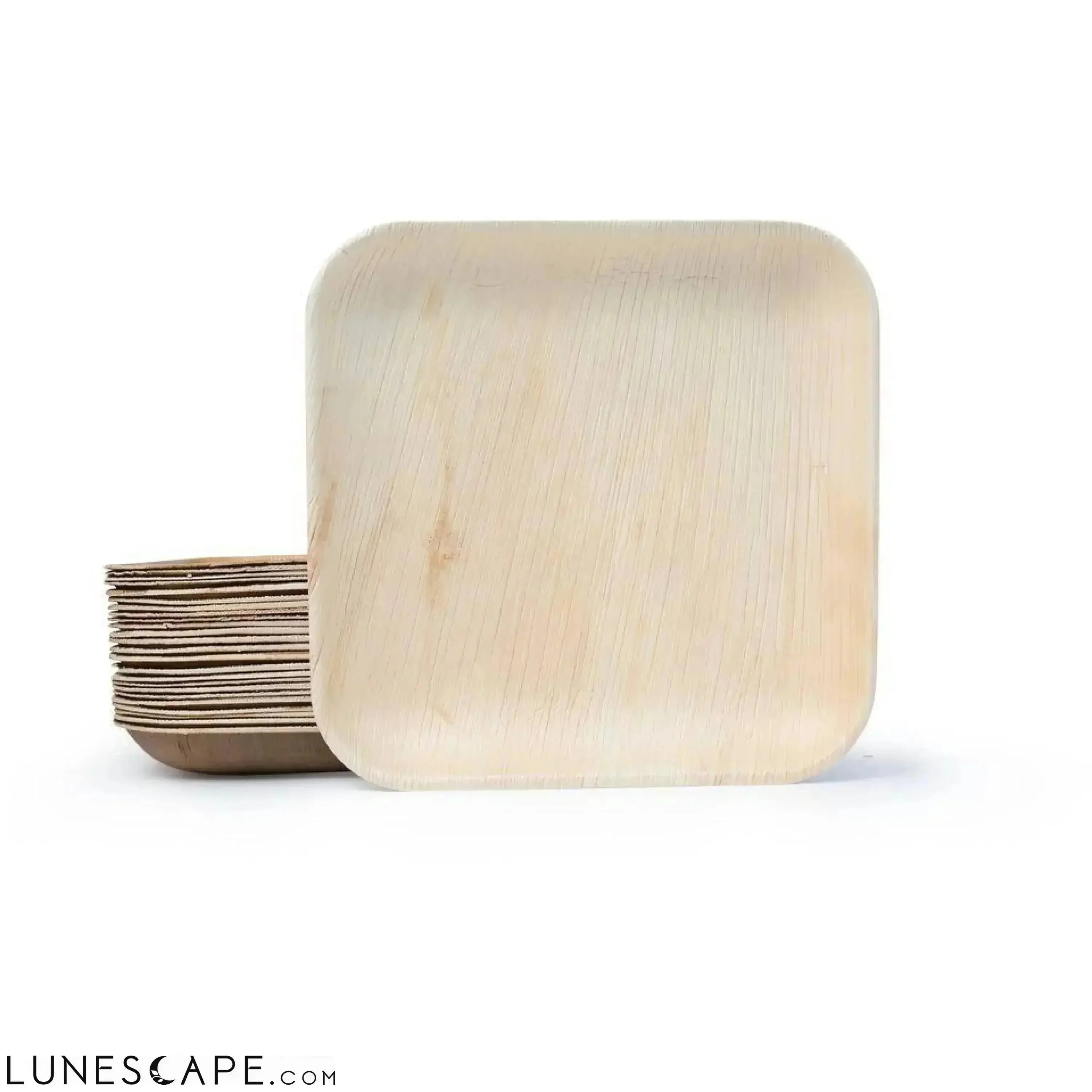 Palm Leaf Plates Square 10" Inch LUNESCAPE