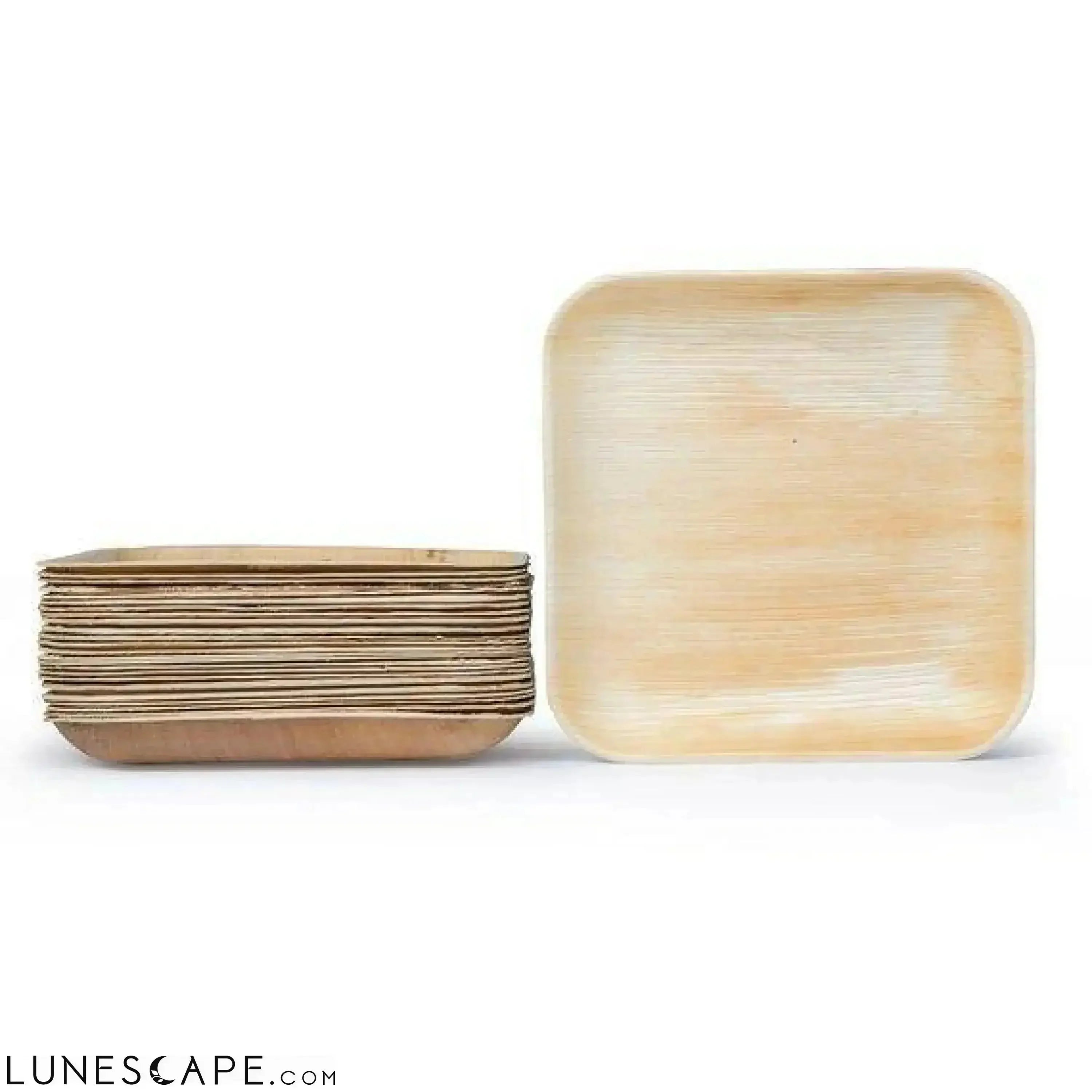 Palm Leaf Plates Square 10" Inch LUNESCAPE
