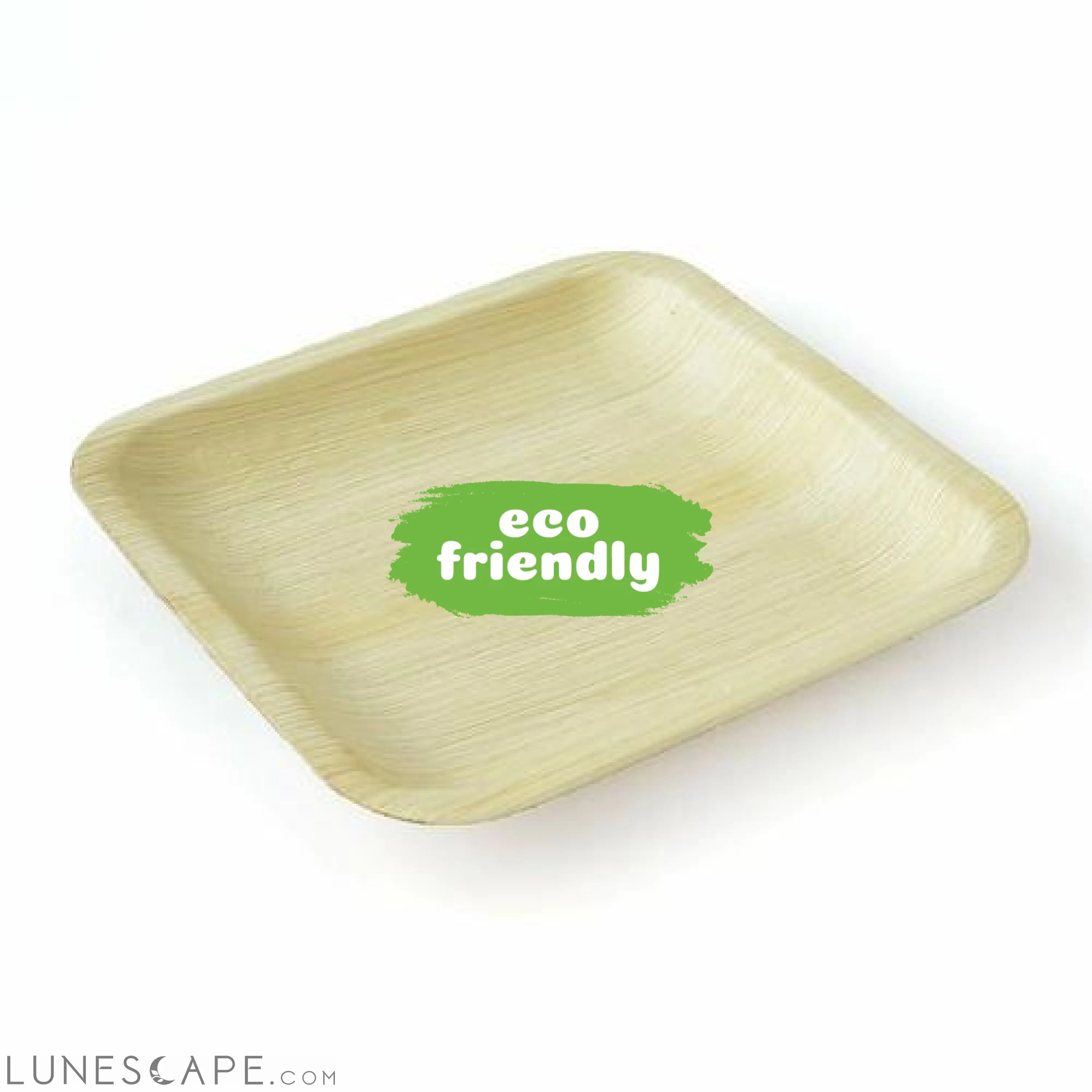 Palm Leaf Plates Square 8" Inch LUNESCAPE