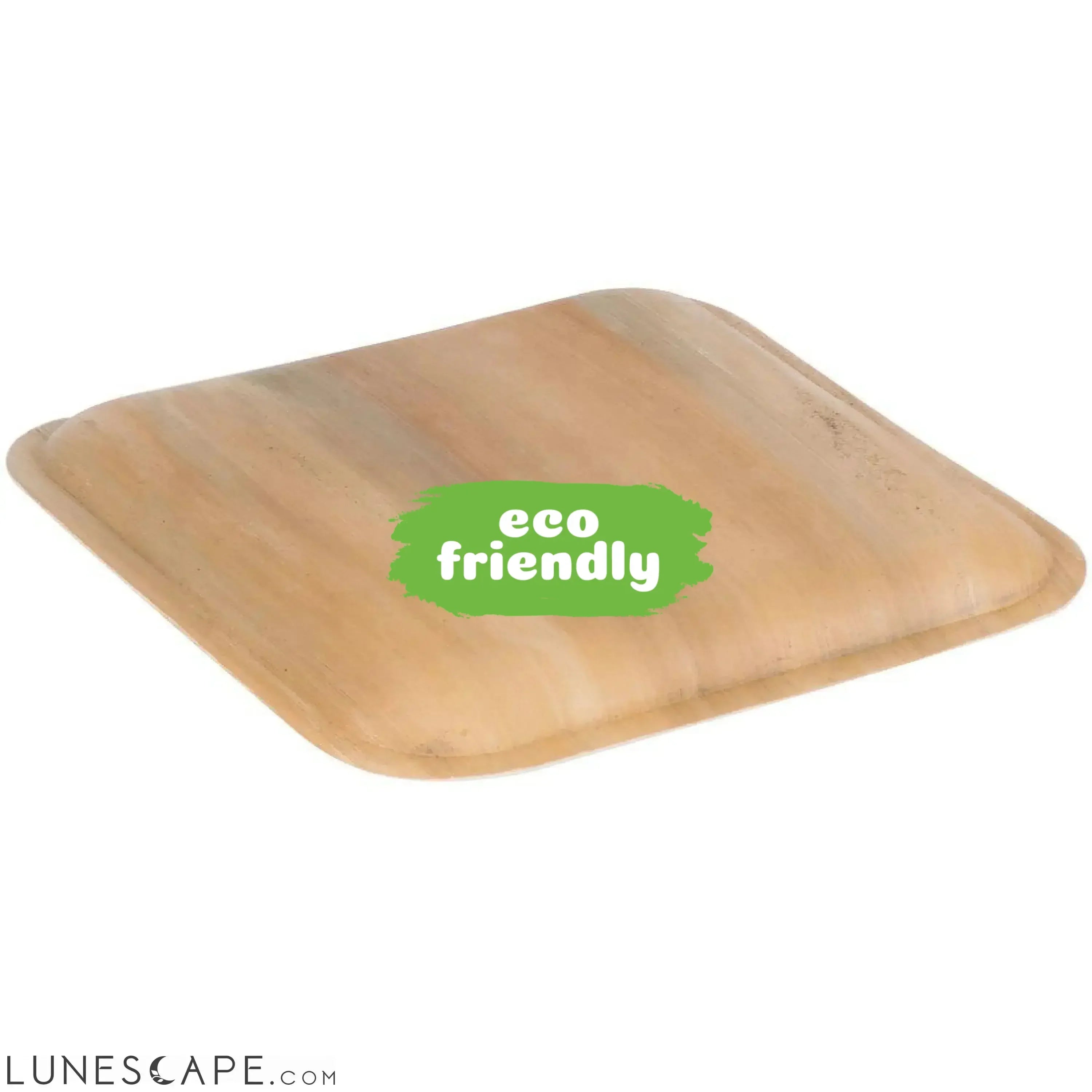 Palm Leaf Square Plates 9" Inch Set LUNESCAPE