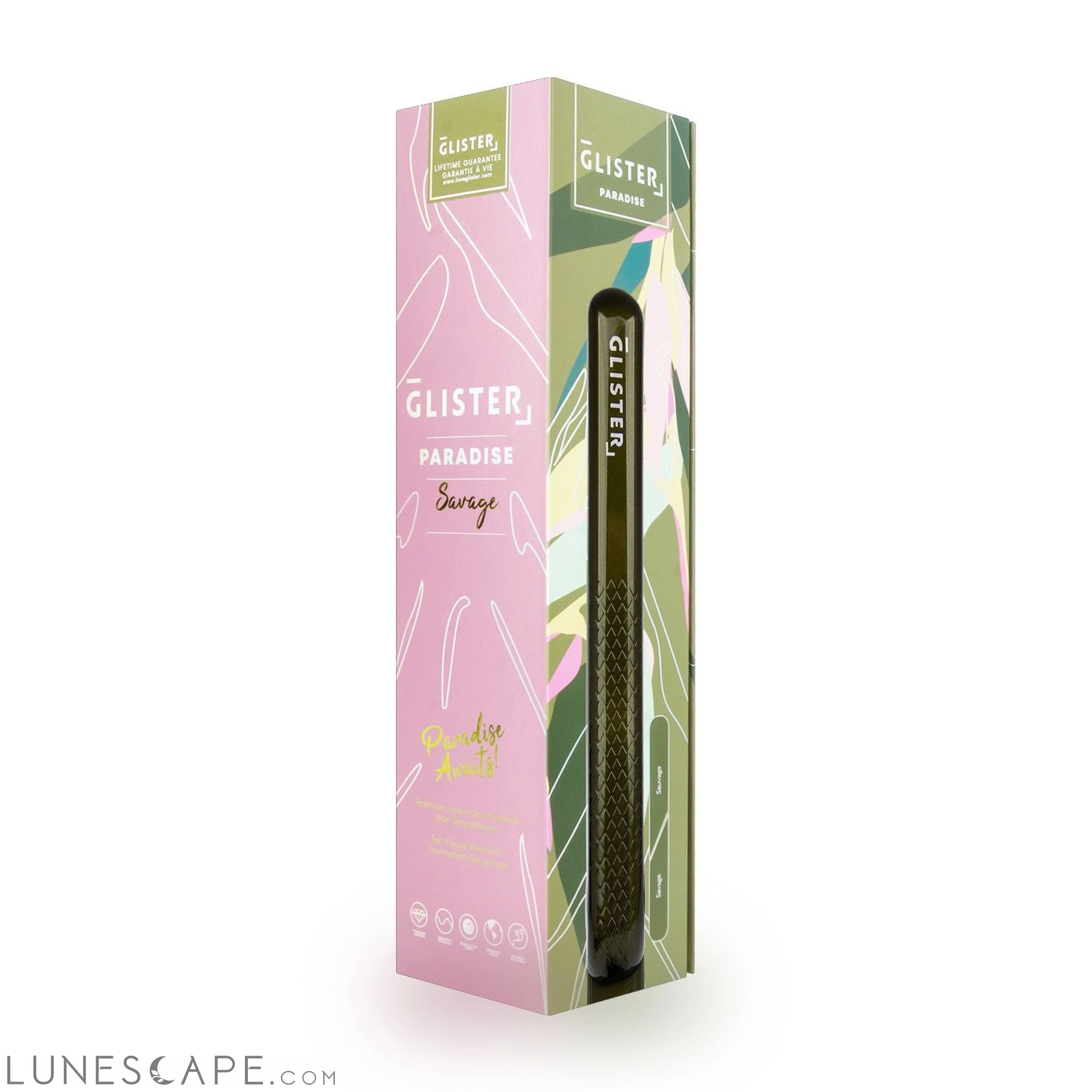 Paradise 1.25" Flat Iron with Tourmaline Gemstone Infusion - Savage LUNESCAPE