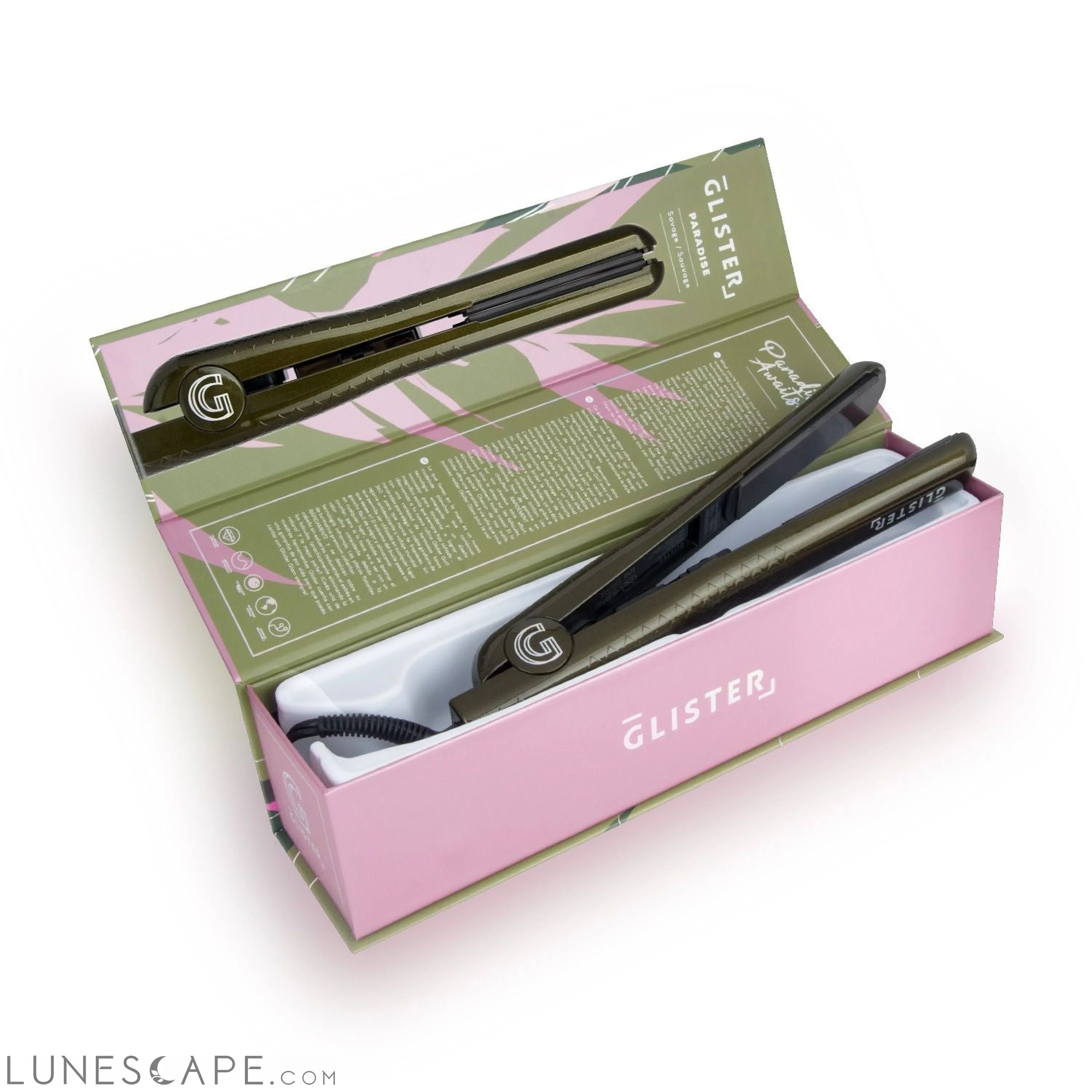 Paradise 1.25" Flat Iron with Tourmaline Gemstone Infusion - Savage LUNESCAPE
