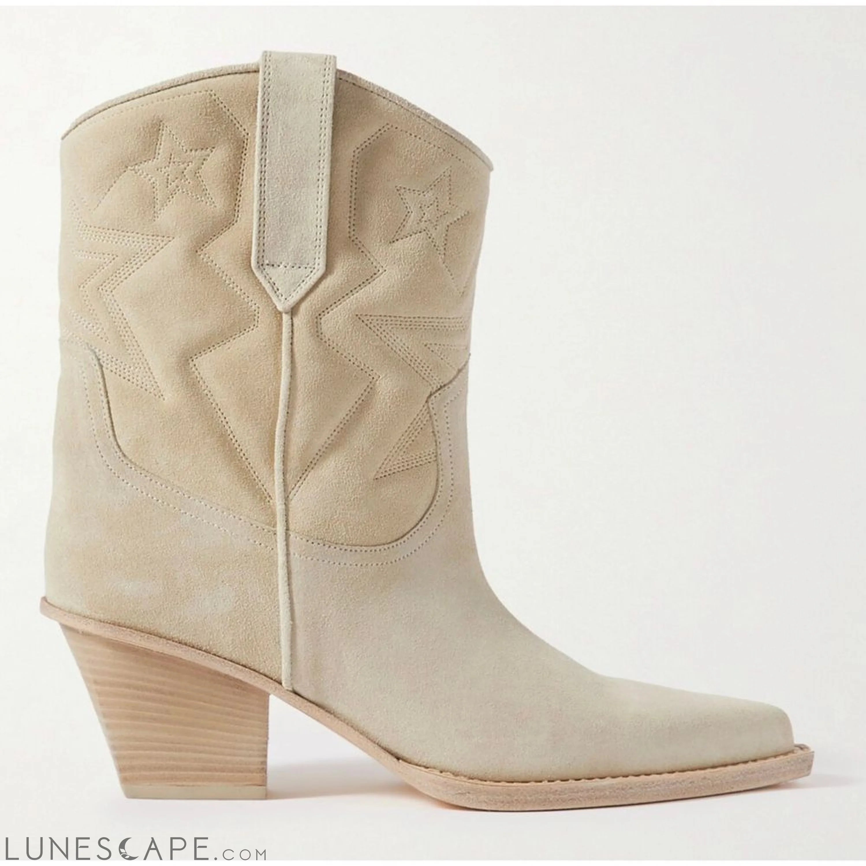 Paris Texas Beige Leather Boot LUNESCAPE