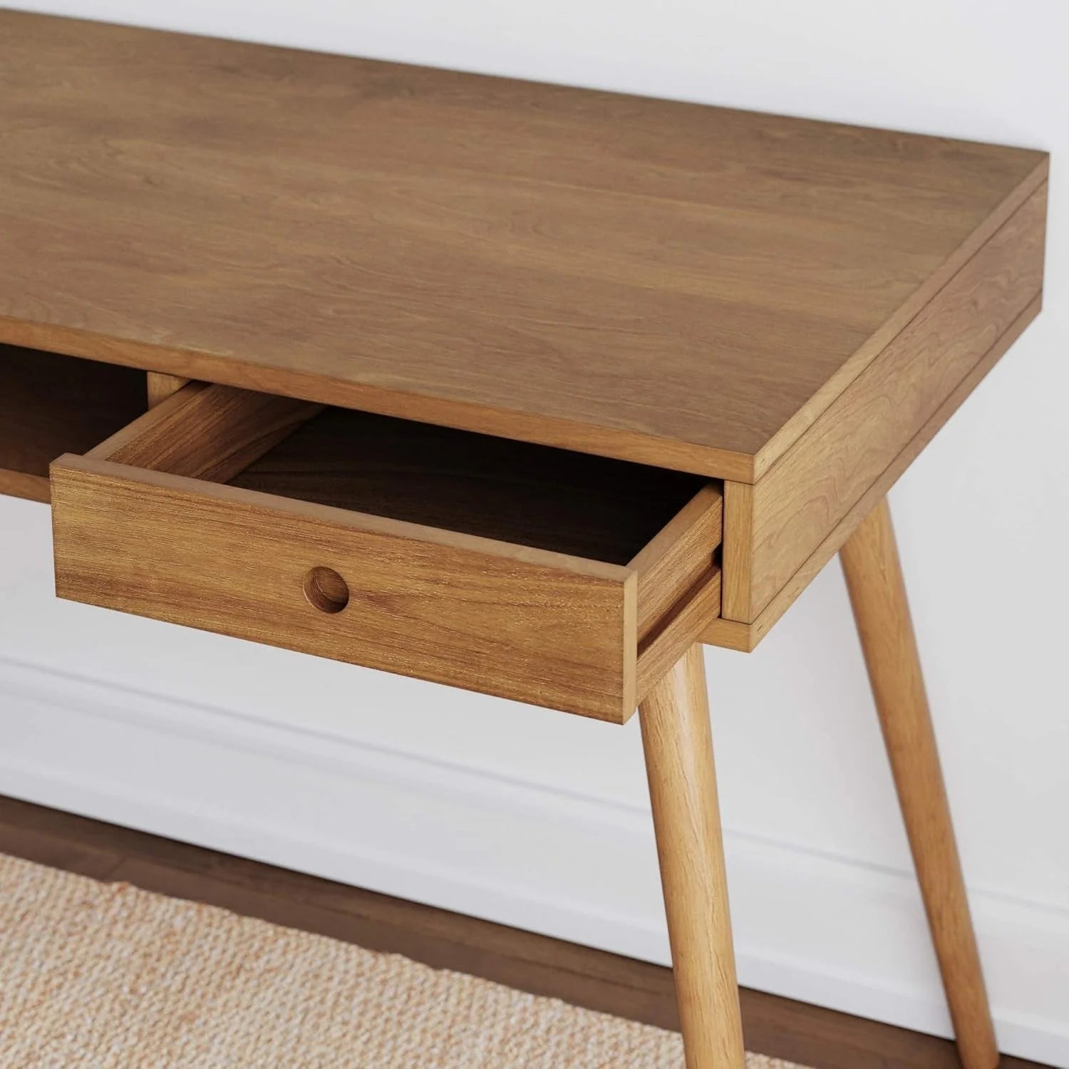 Parker Modern Home Office Writing, Computer or Laptop Desk with Open LUNESCAPE