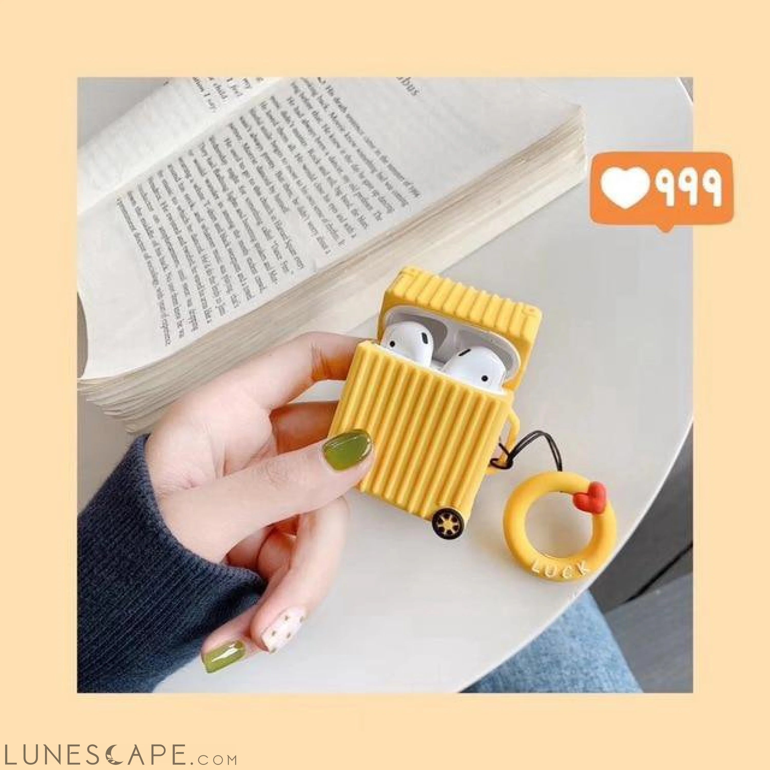 Pastel Travel Trunk AirPods Case LUNESCAPE