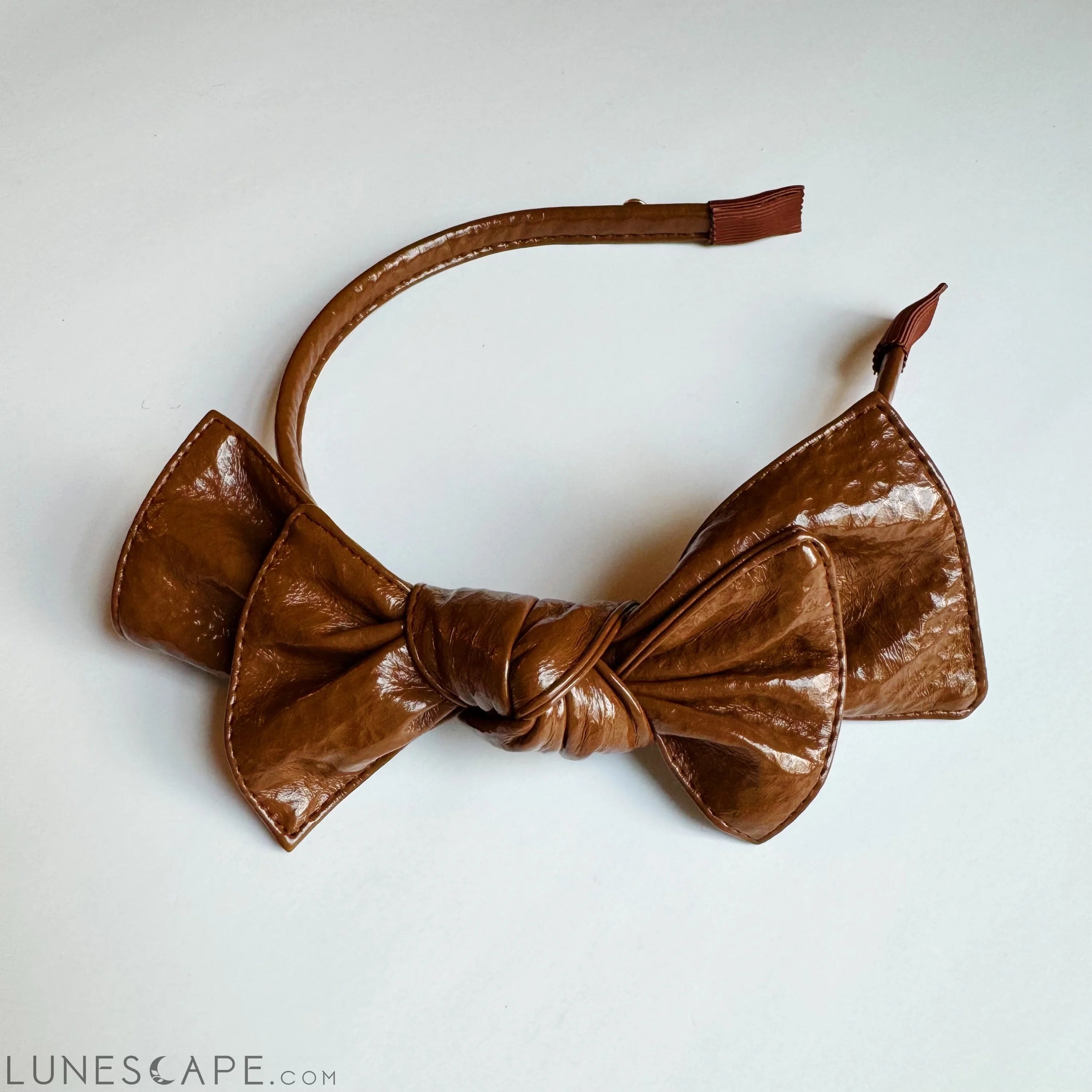 Patent Double Bow Headband LUNESCAPE