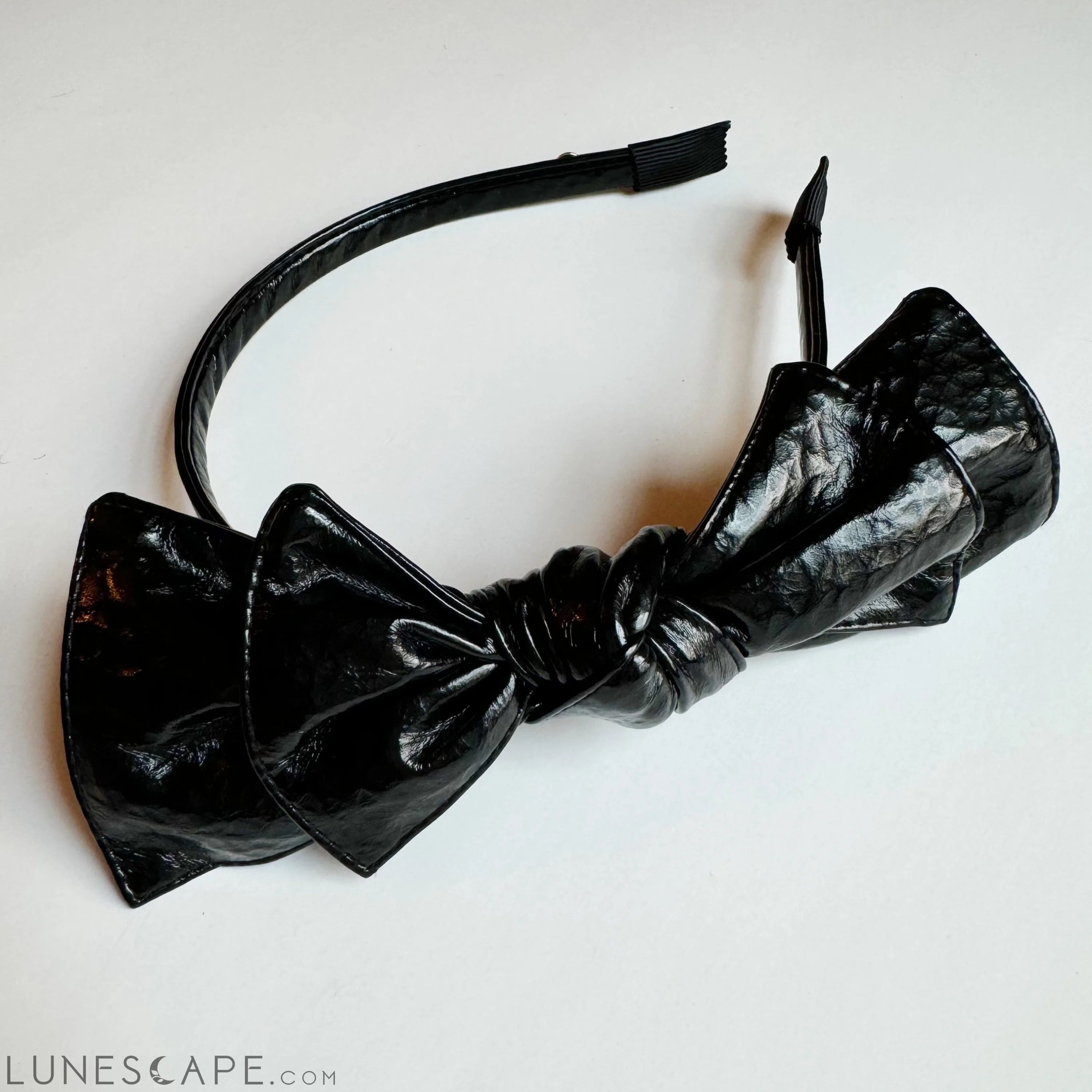Patent Double Bow Headband LUNESCAPE
