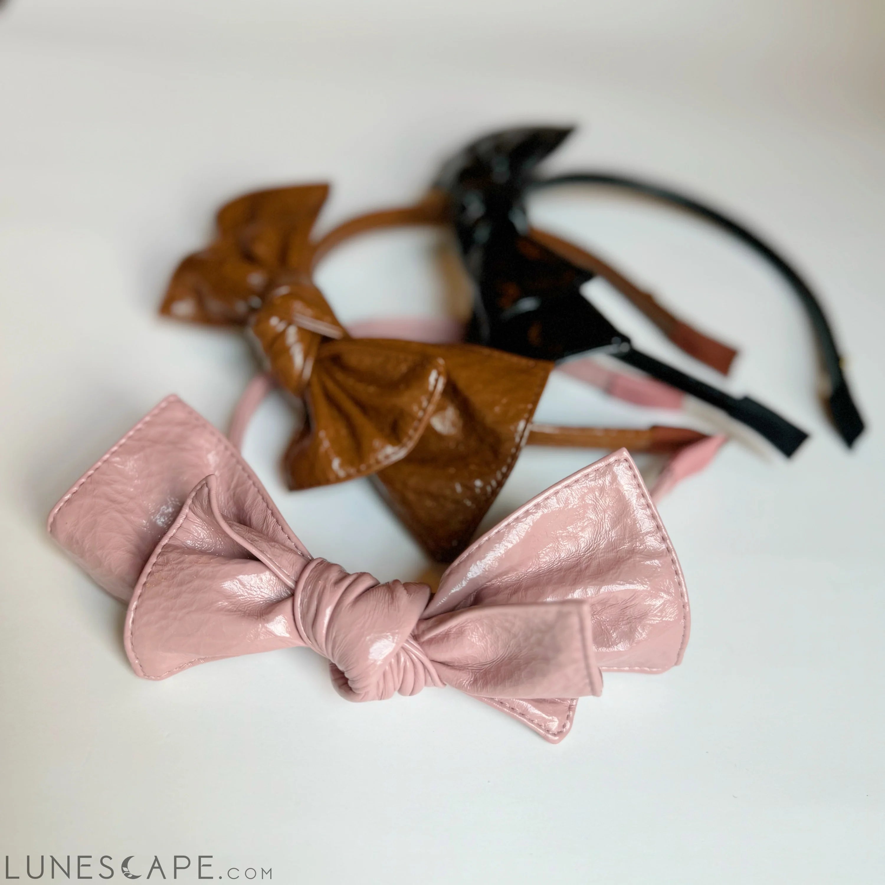 Patent Double Bow Headband LUNESCAPE