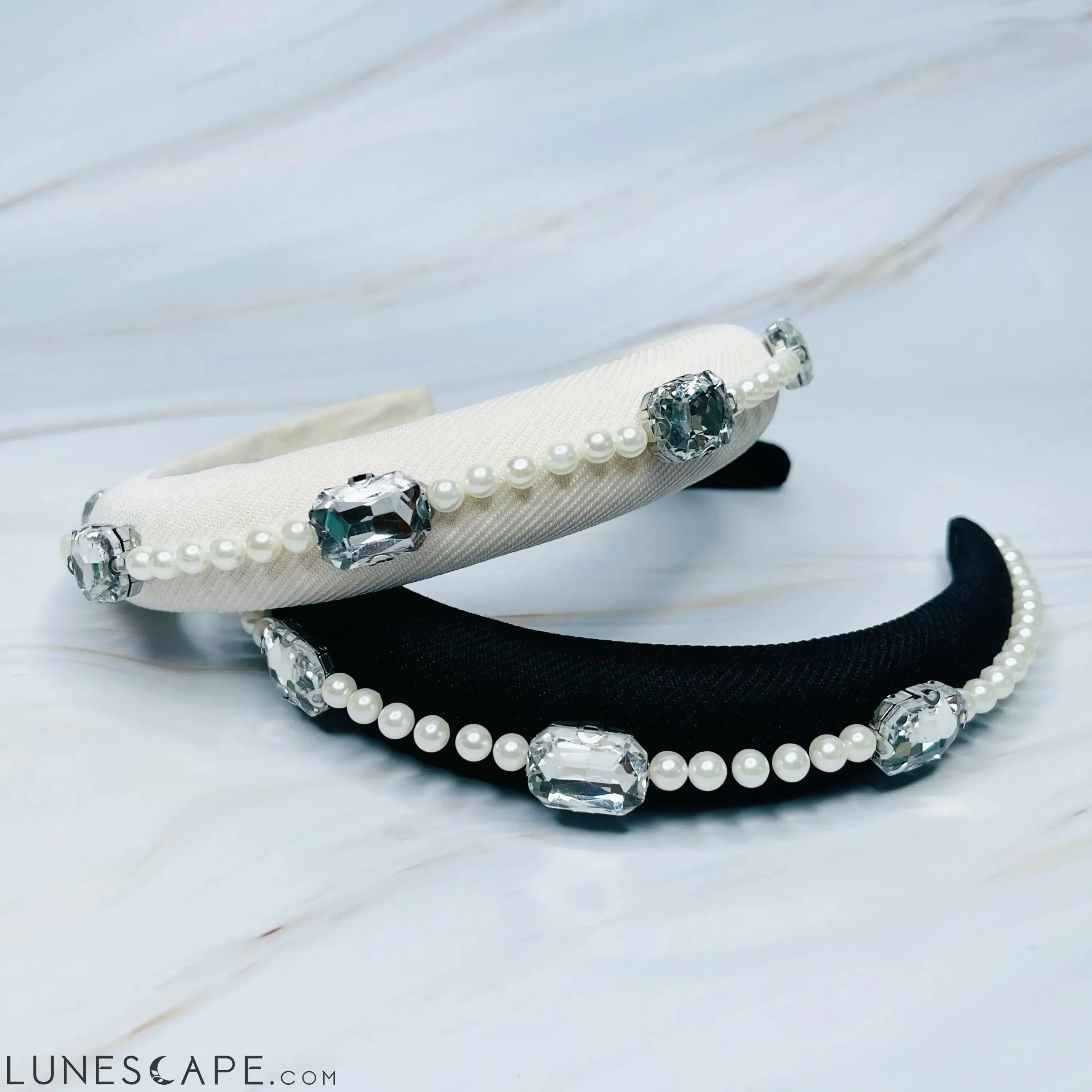 Pearls And Jewels Lined Headband LUNESCAPE