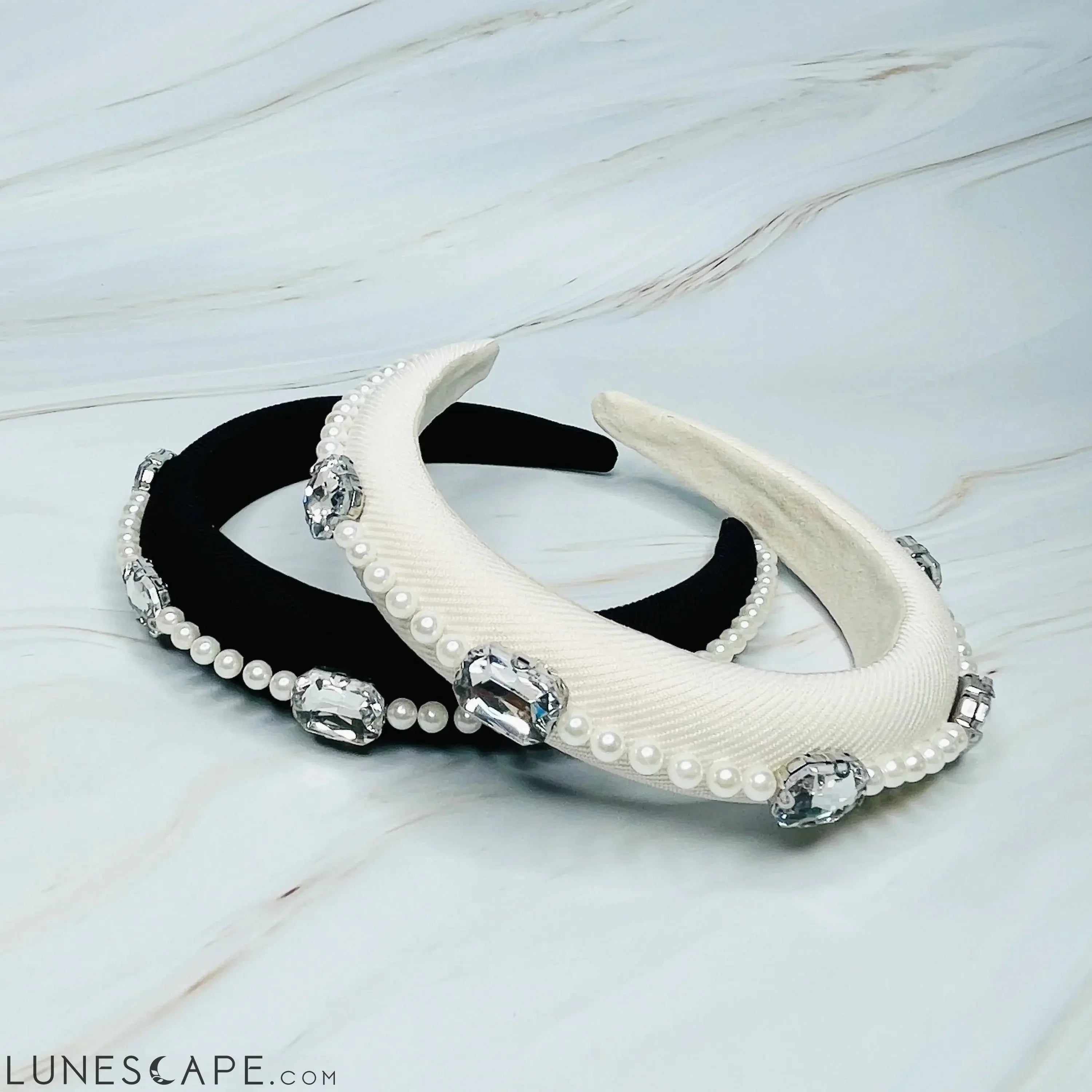 Pearls And Jewels Lined Headband LUNESCAPE