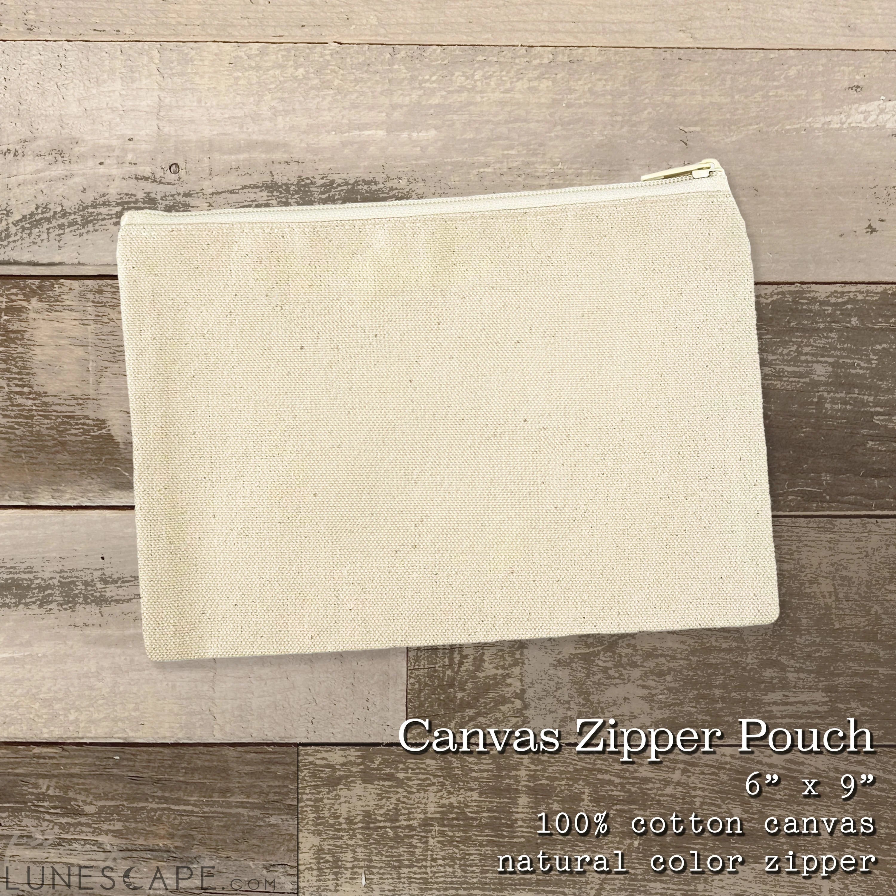 Pebble Heart - Valentine's Day Canvas Zipper Pouch LUNESCAPE