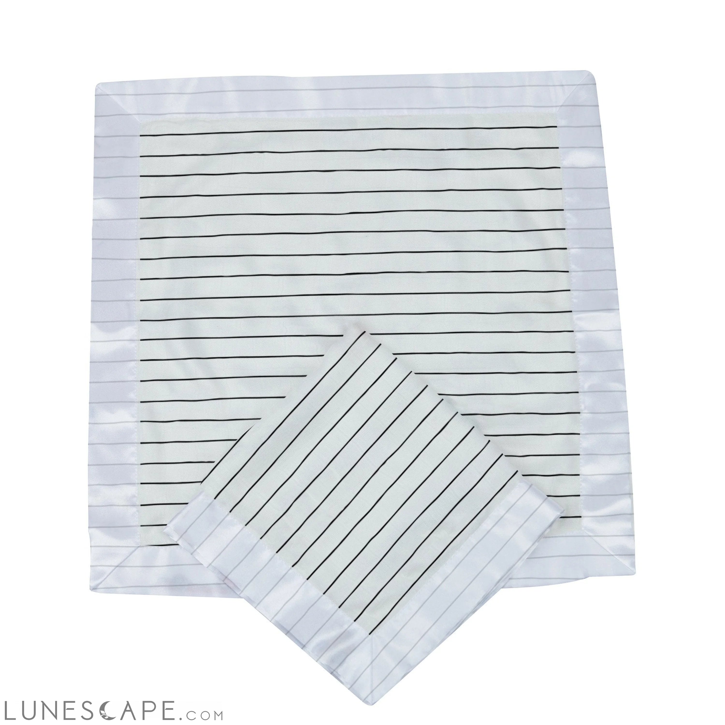Pencil Stripe Bamboo Muslin Security Blankie LUNESCAPE