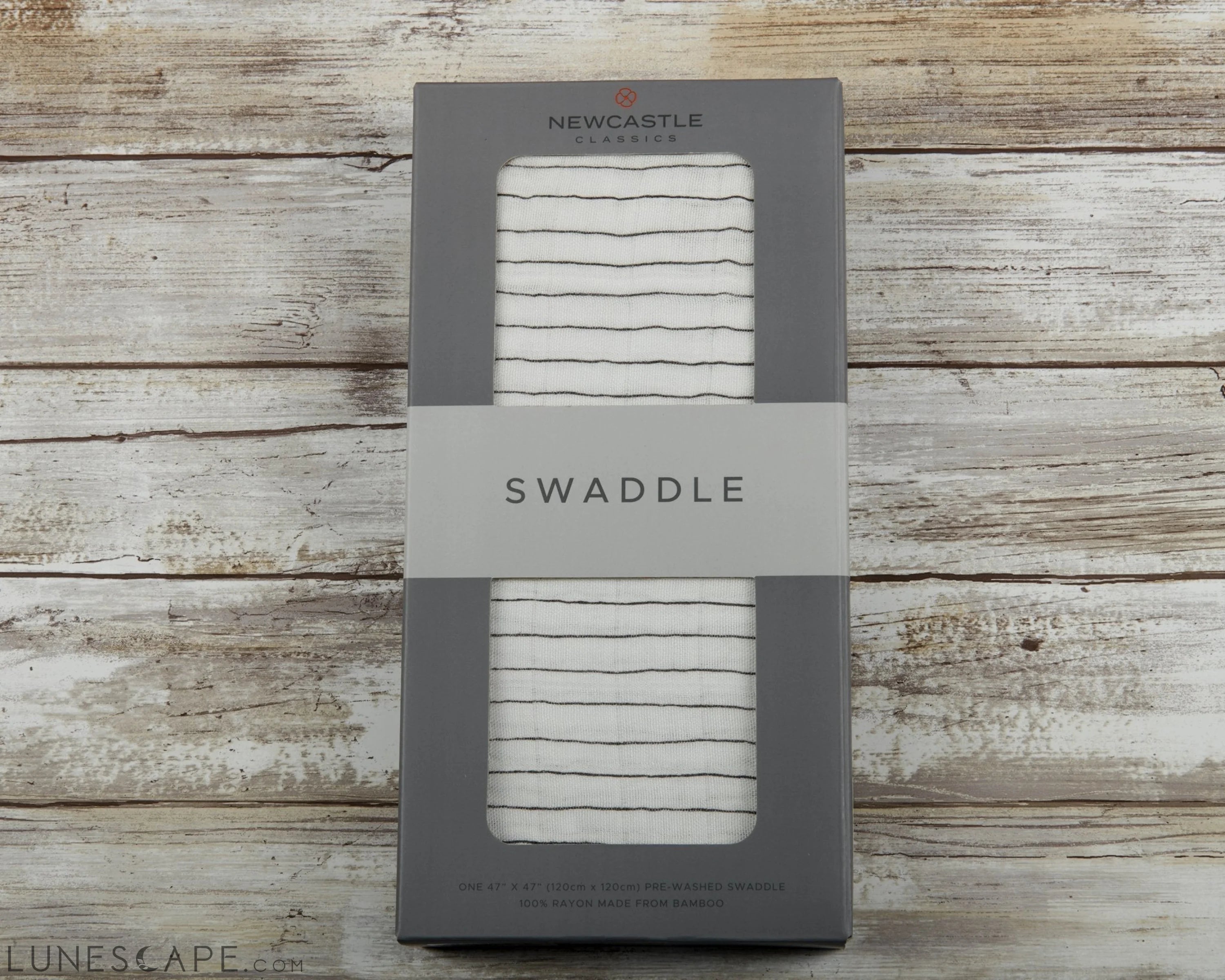 Pencil Stripe Bamboo Swaddle LUNESCAPE