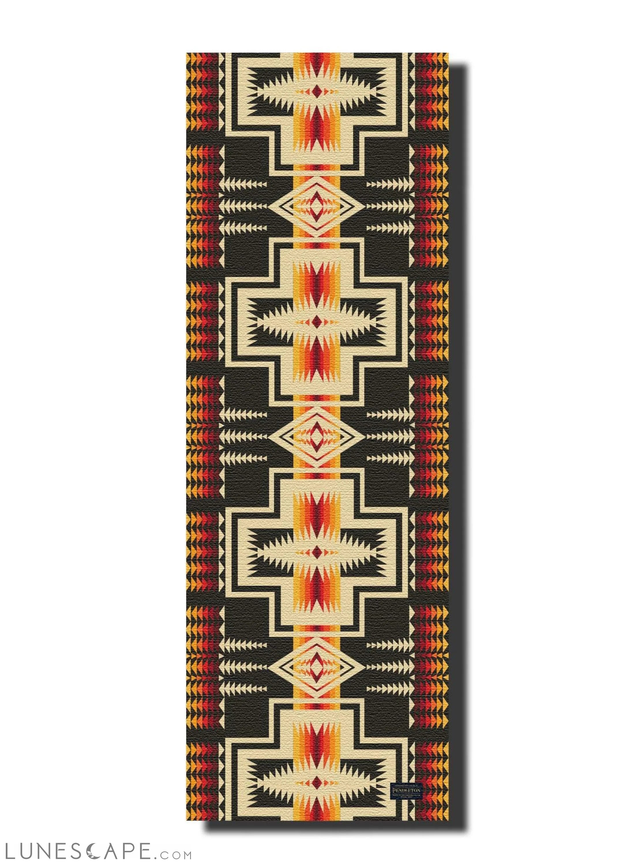 Pendleton X Yune Yoga Mat Harding Black 5mm LUNESCAPE