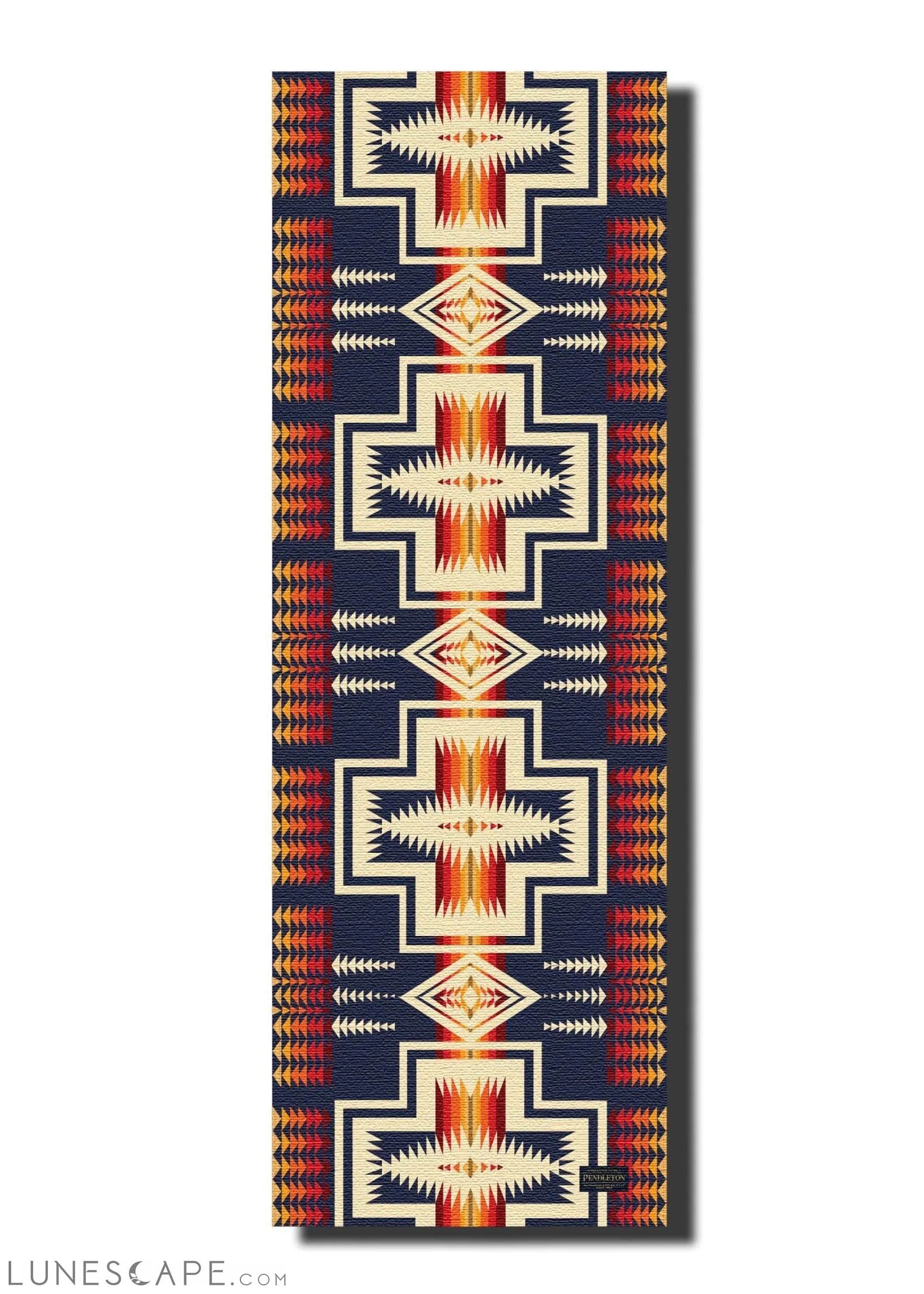 Pendleton X Yune Yoga Mat Harding Navy 5mm LUNESCAPE