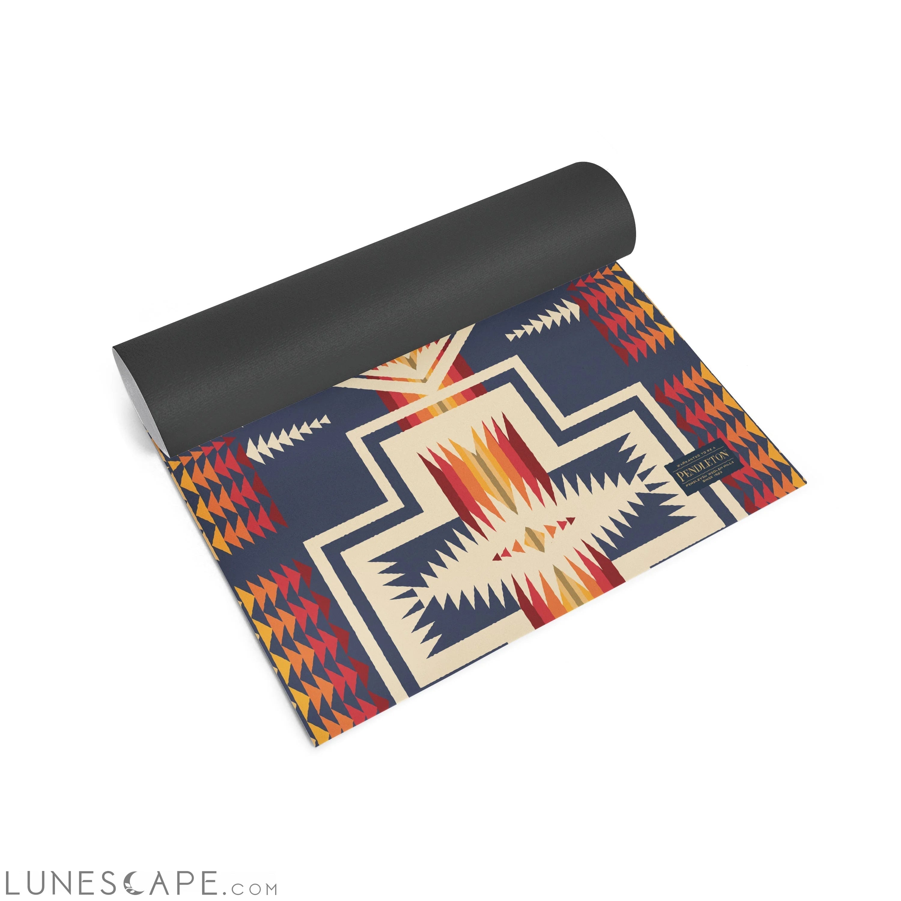 Pendleton X Yune Yoga Mat Harding Navy 5mm LUNESCAPE