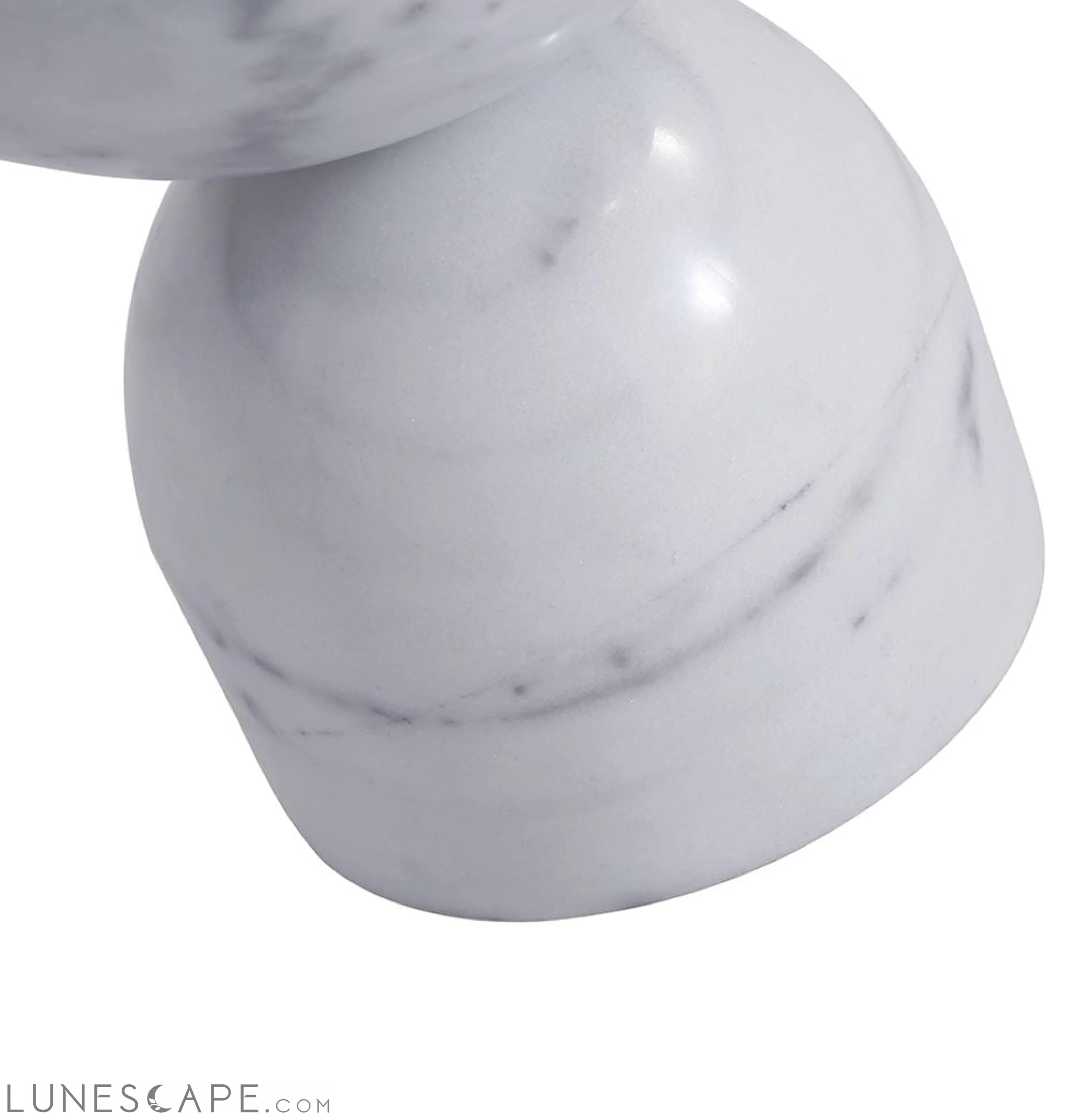 Pénélope Side Table - White Marble LUNESCAPE