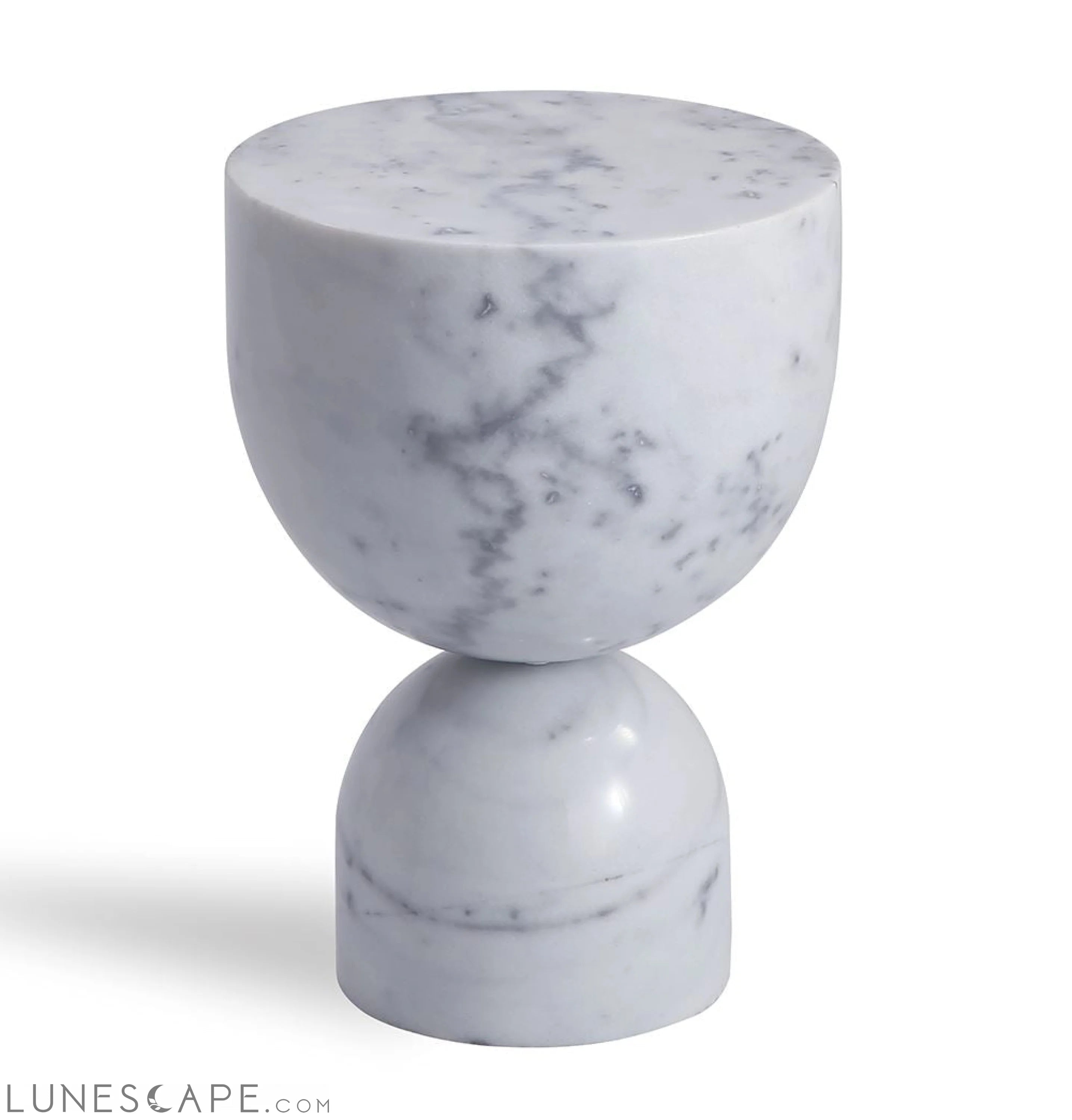 Pénélope Side Table - White Marble LUNESCAPE