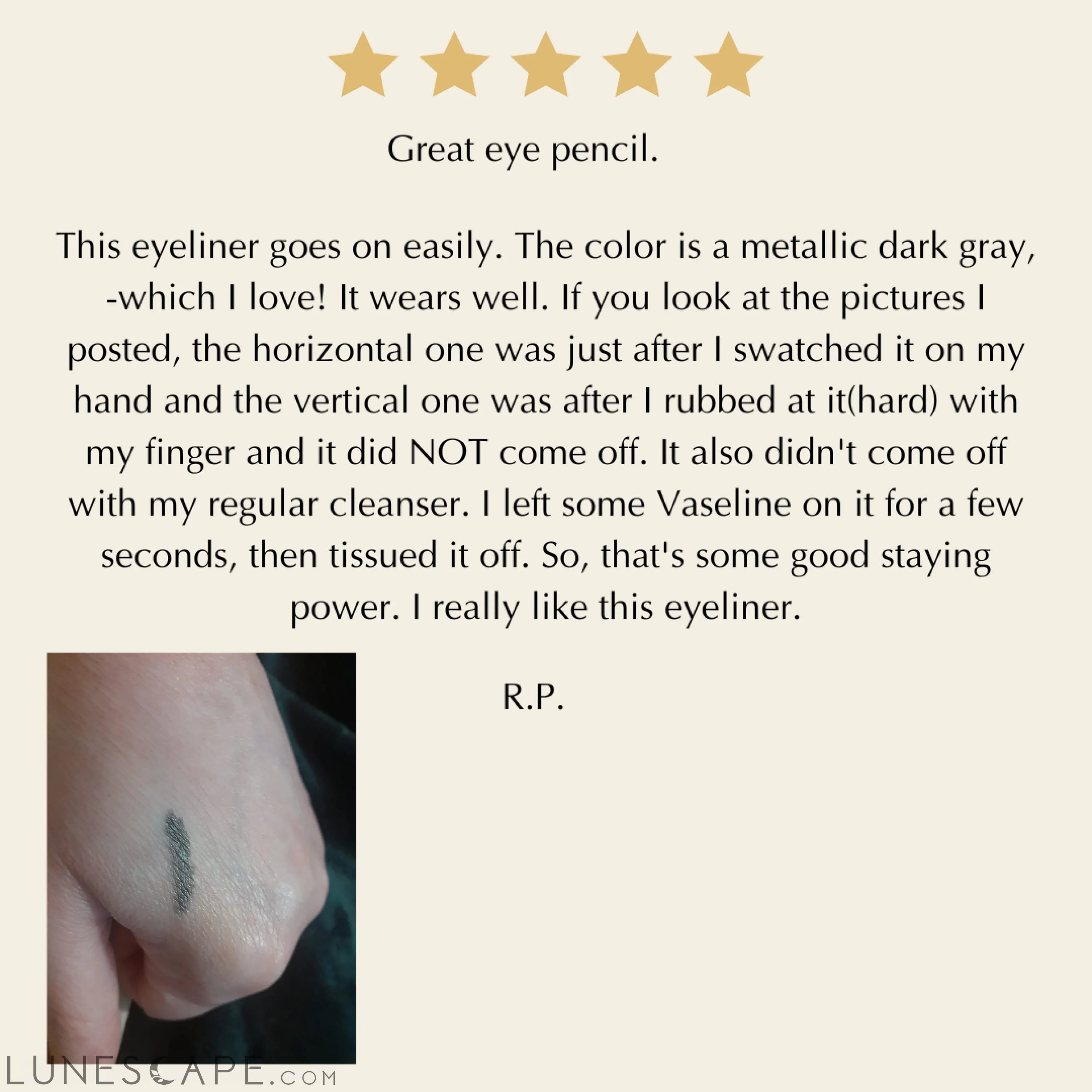 Perfect Glide-On Gel Eyeliner Pencil LUNESCAPE