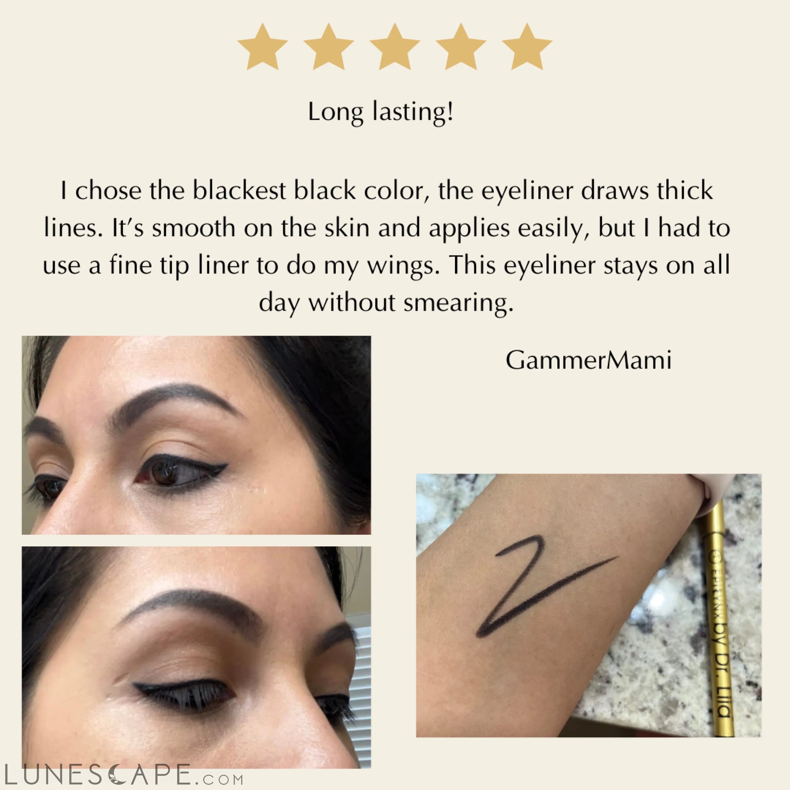 Perfect Glide-On Gel Eyeliner Pencil LUNESCAPE