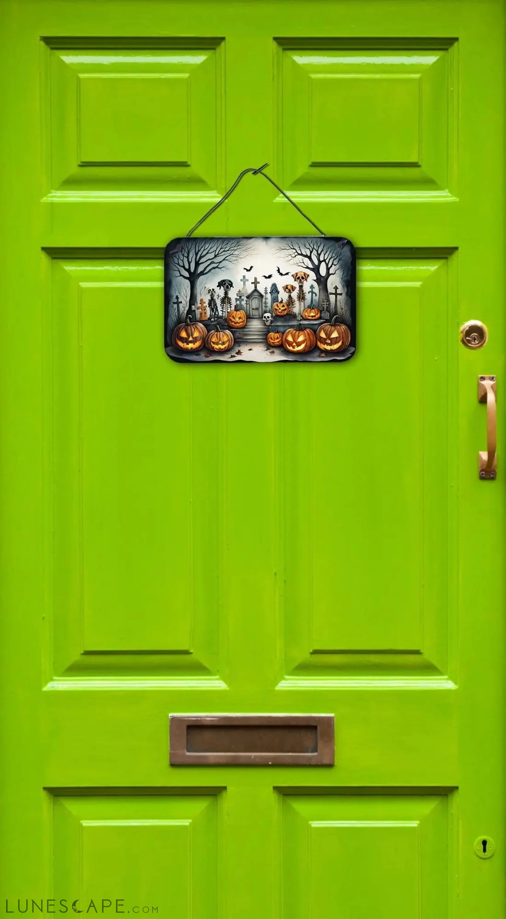 Pet Cemetery Spooky Halloween Wall or Door Hanging Prints LUNESCAPE