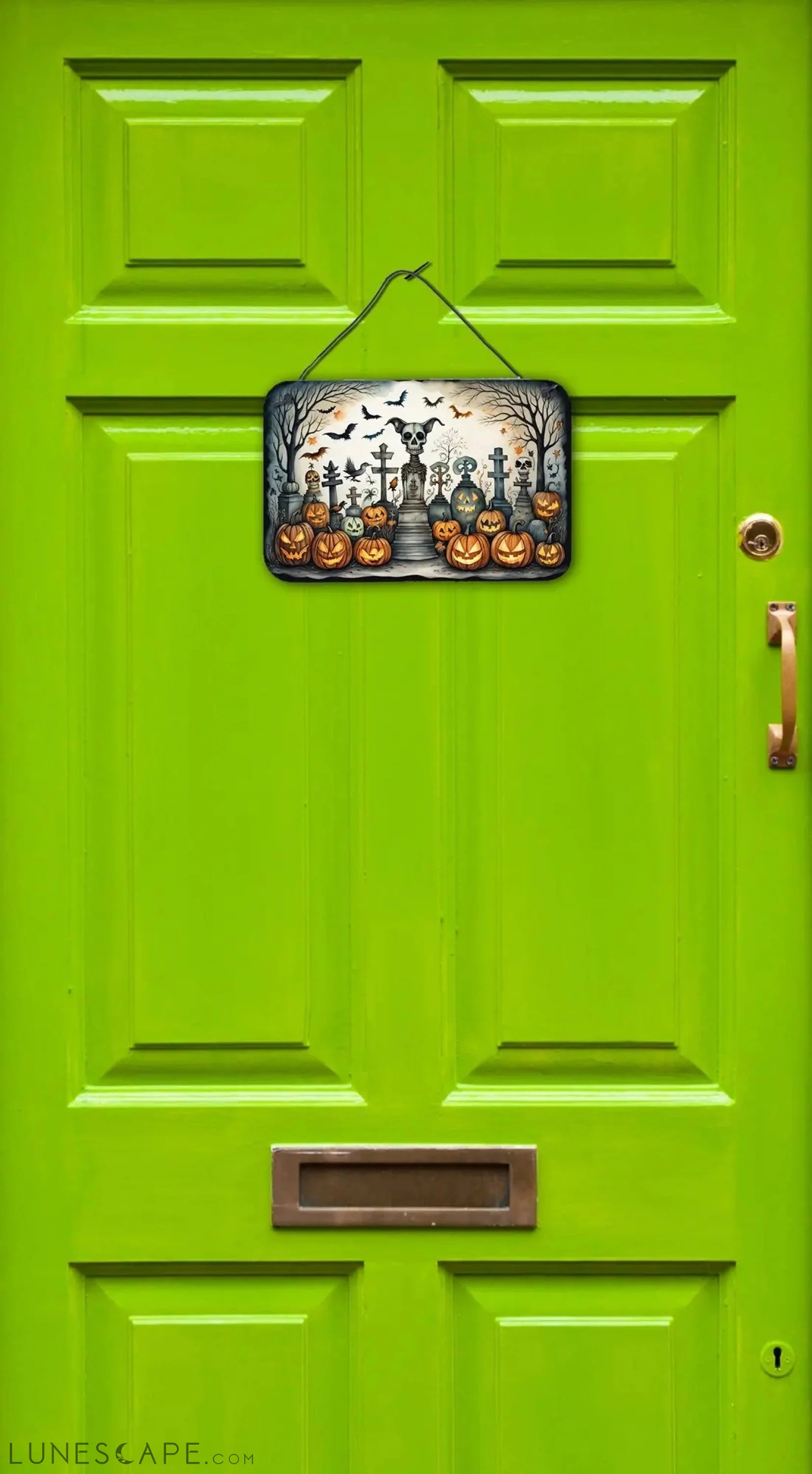 Pet Cemetery Spooky Halloween Wall or Door Hanging Prints LUNESCAPE