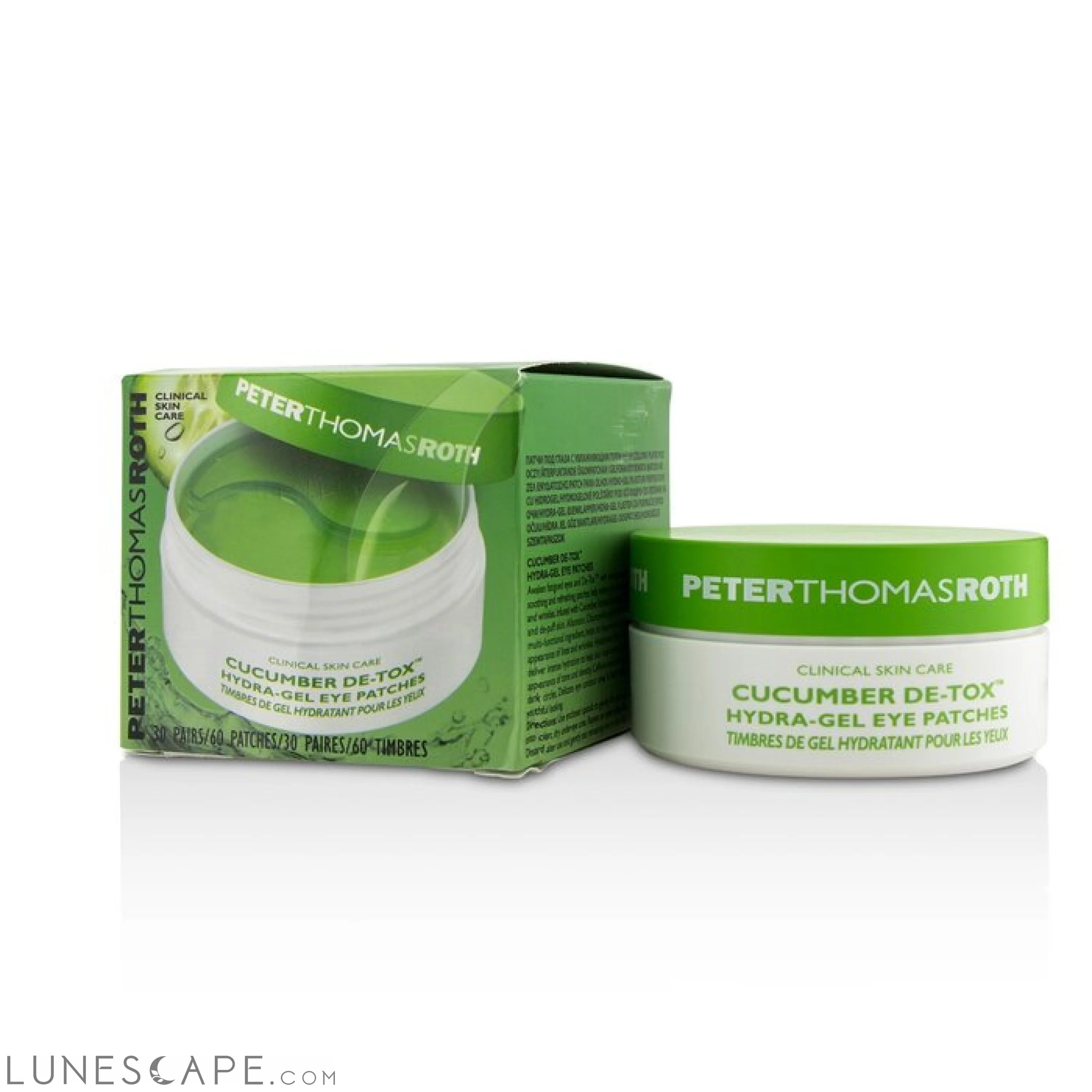 PETER THOMAS ROTH - Cucumber De-Tox Hydra-Gel Eye Patches LUNESCAPE