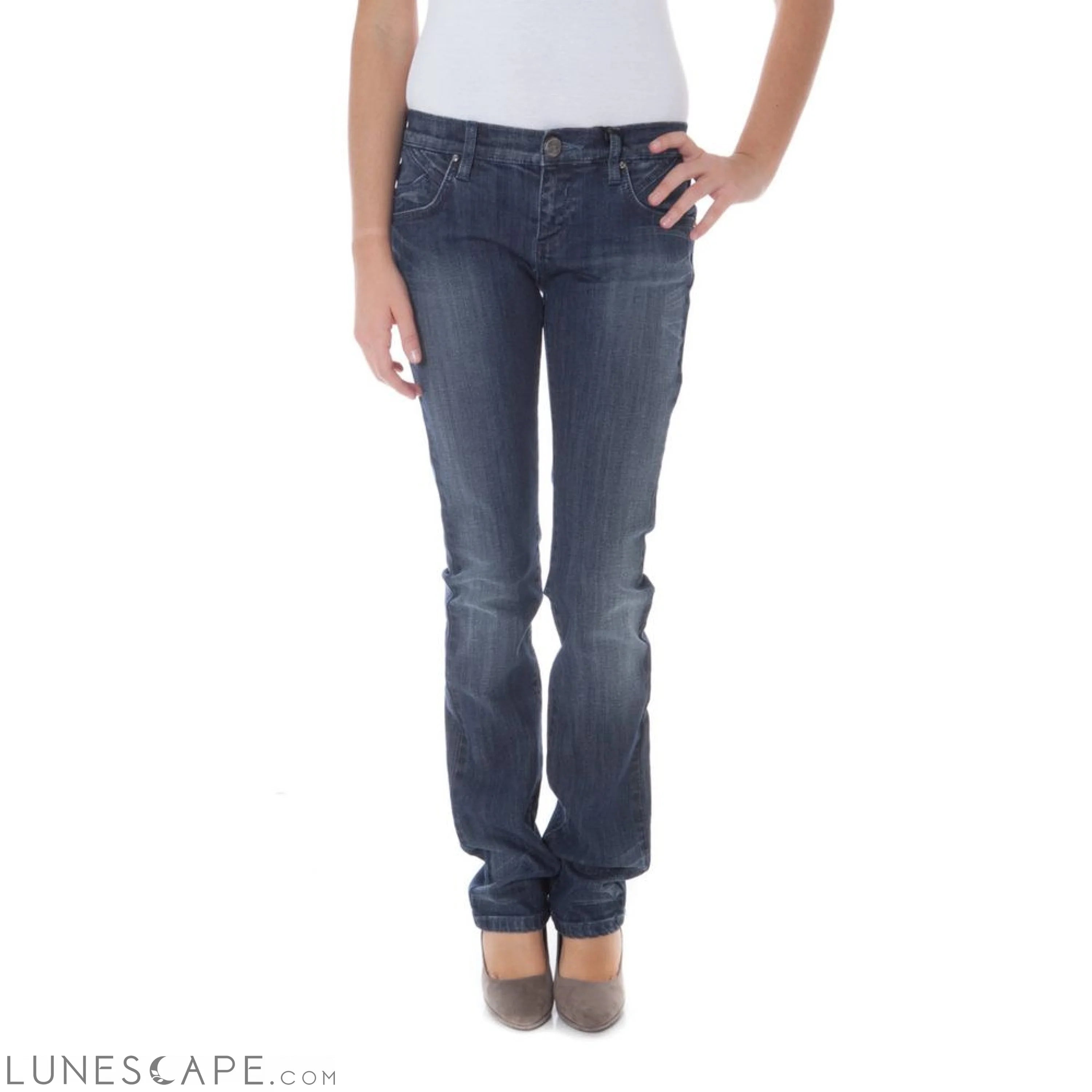 Phard Blue Cotton Jeans LUNESCAPE