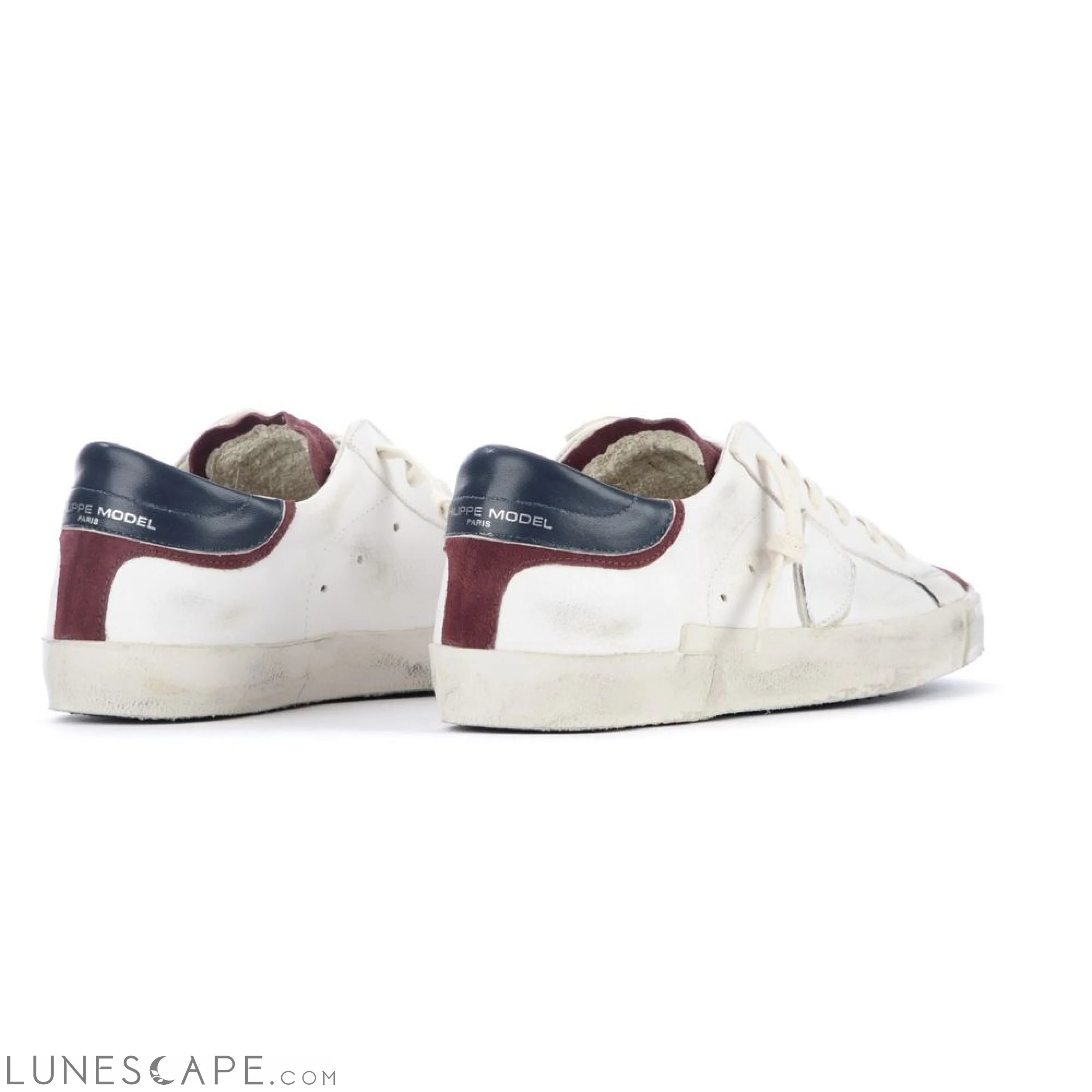 Philippe Model Elegant Leather Sneakers with Suede Accents LUNESCAPE