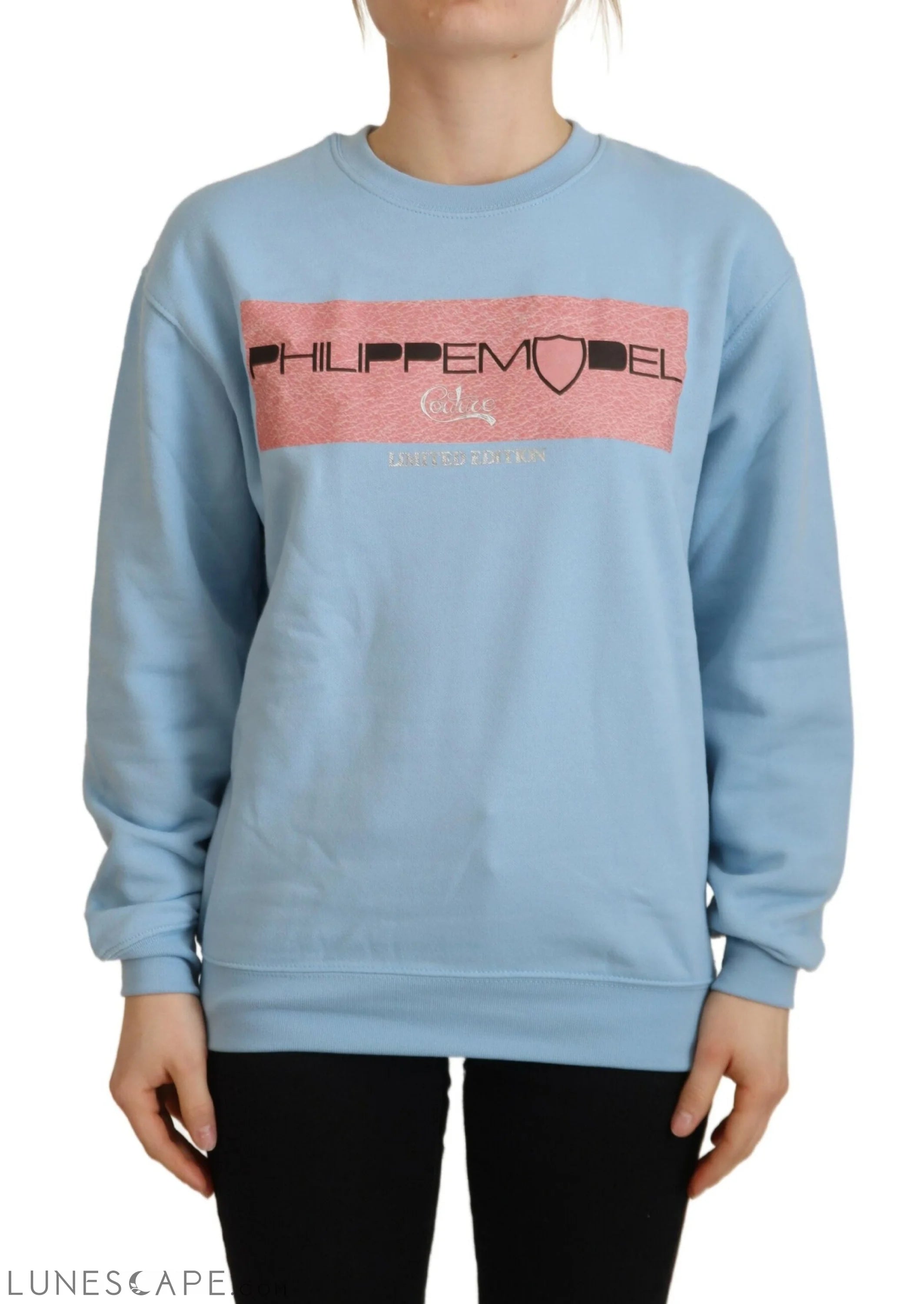 Philippe Model Elegant Light Blue Long Sleeve Sweater LUNESCAPE