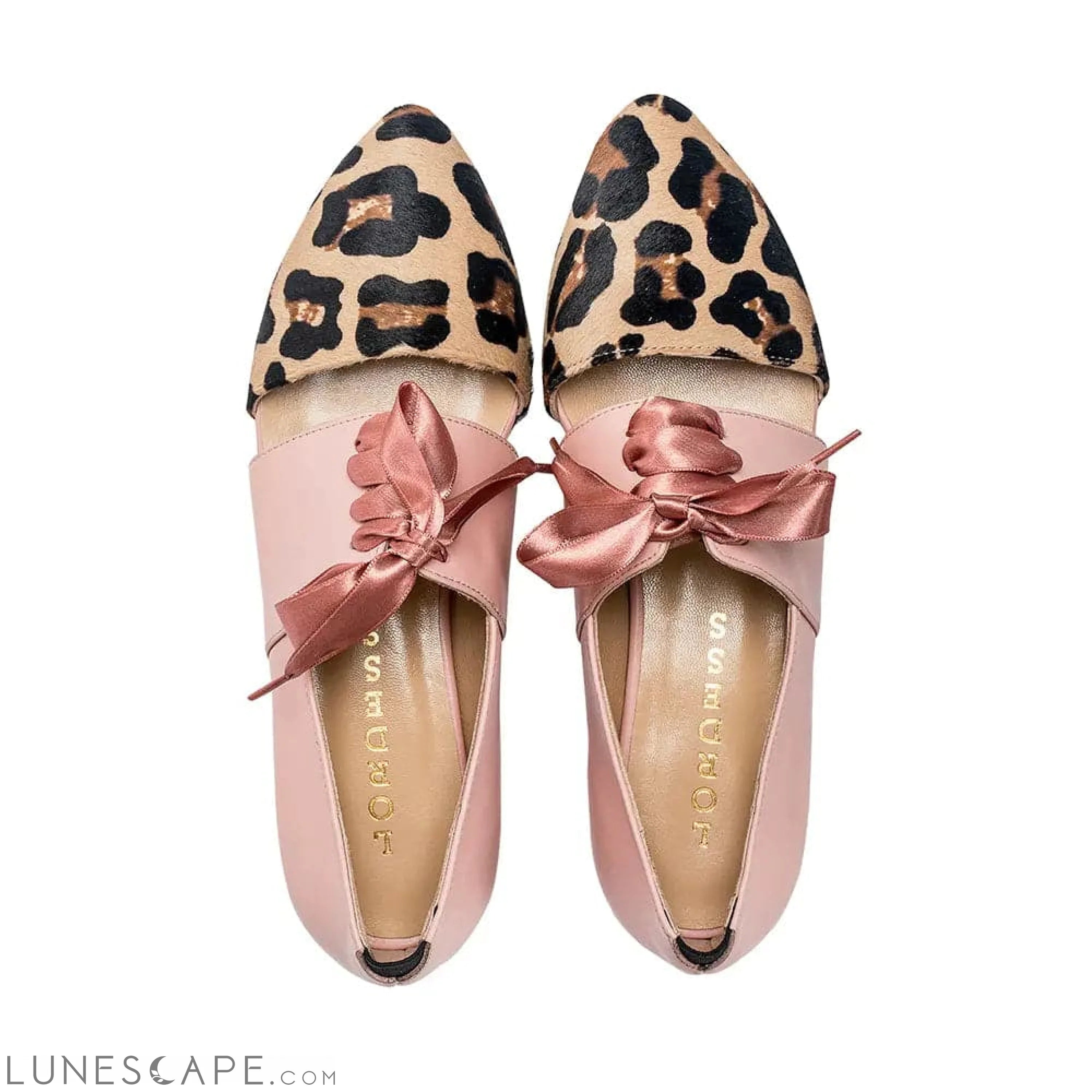 Pink Leopard Print Oxford by Lordess LUNESCAPE