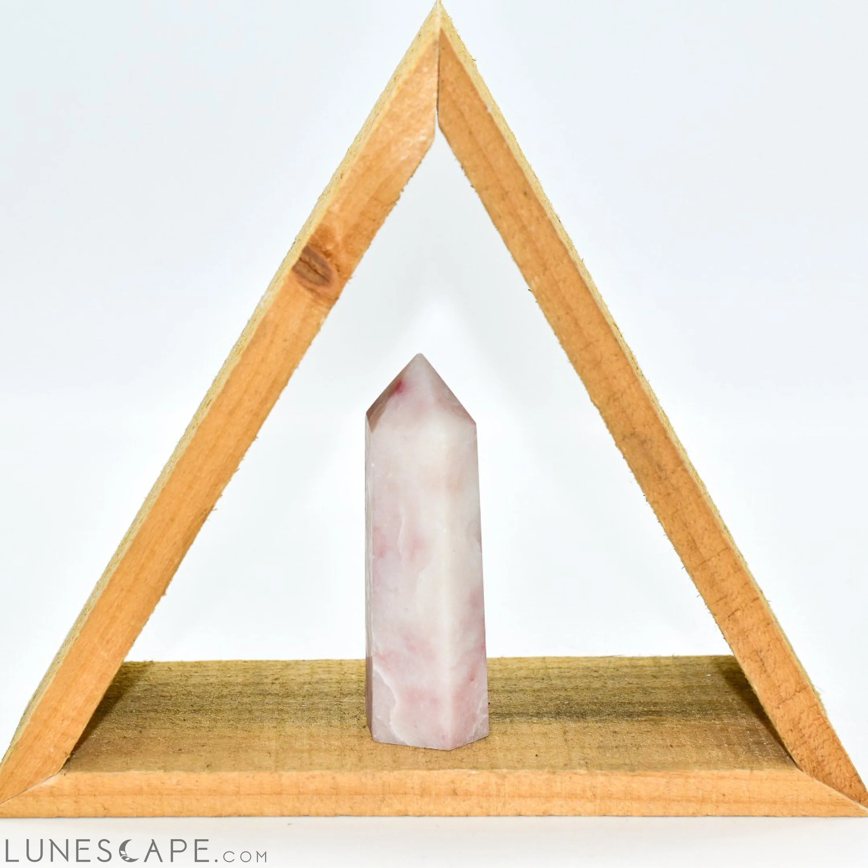 Pink Opal Crystal Point LUNESCAPE