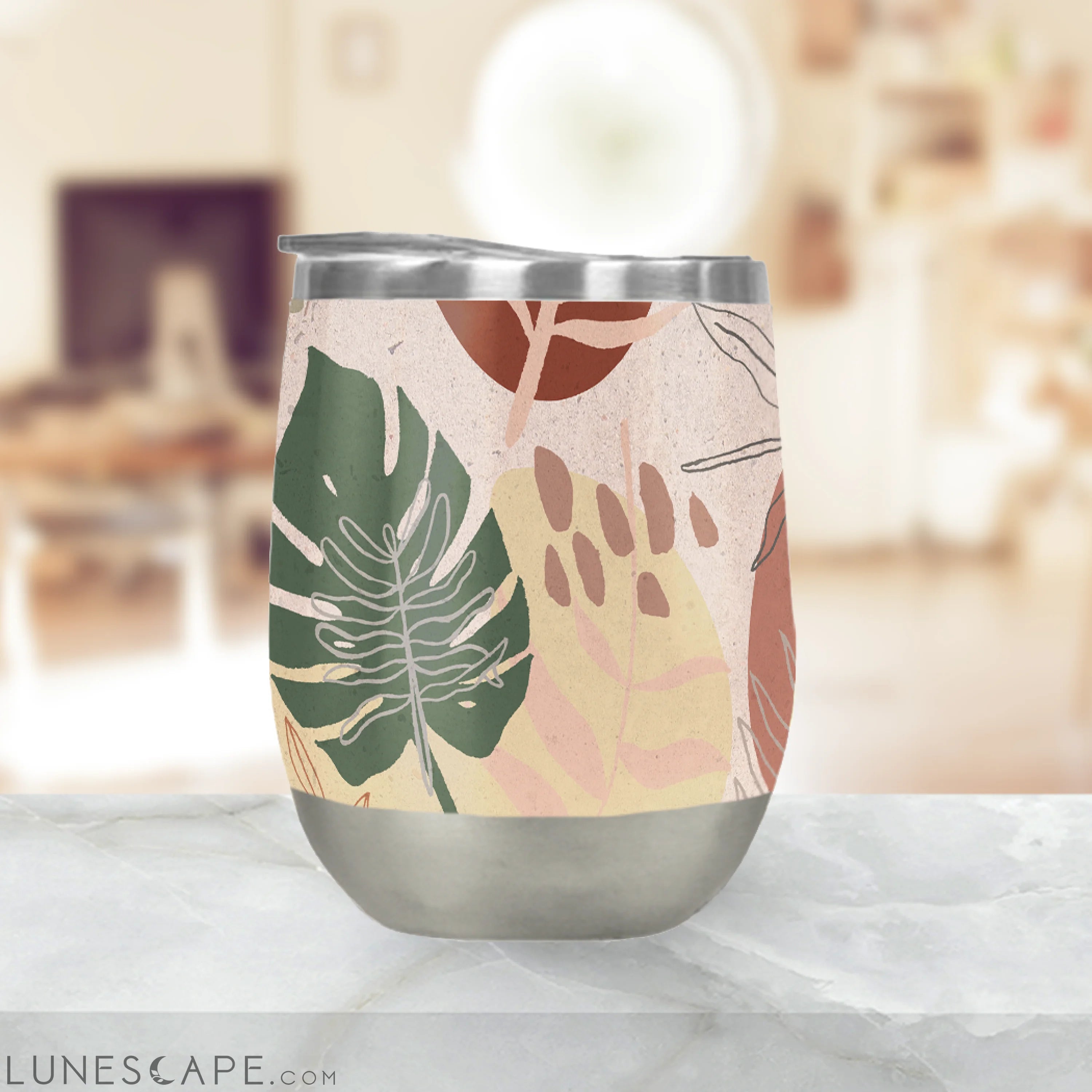 Pink Terracotta Wine Tumbler LUNESCAPE