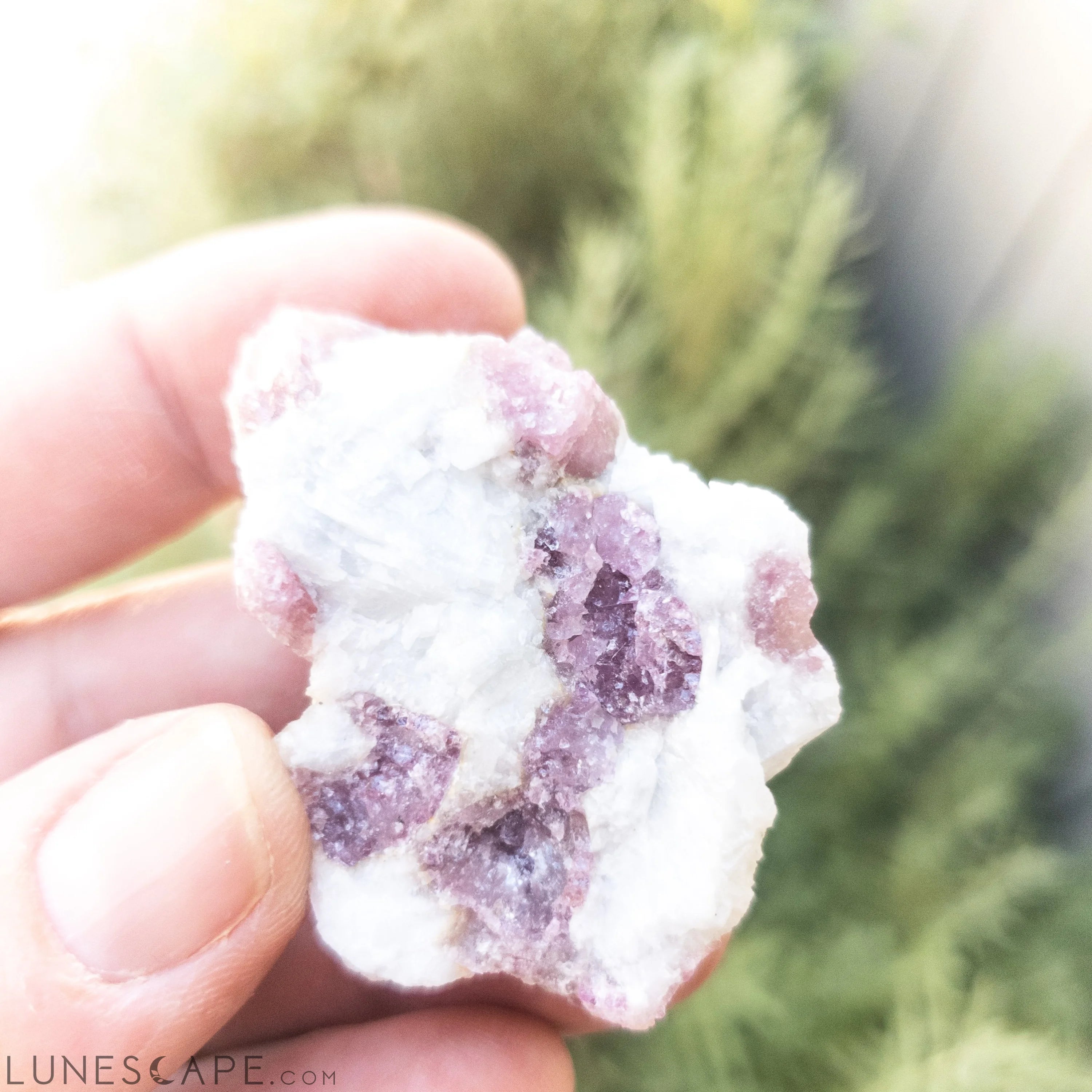 Pink Tourmaline Natural Stone LUNESCAPE