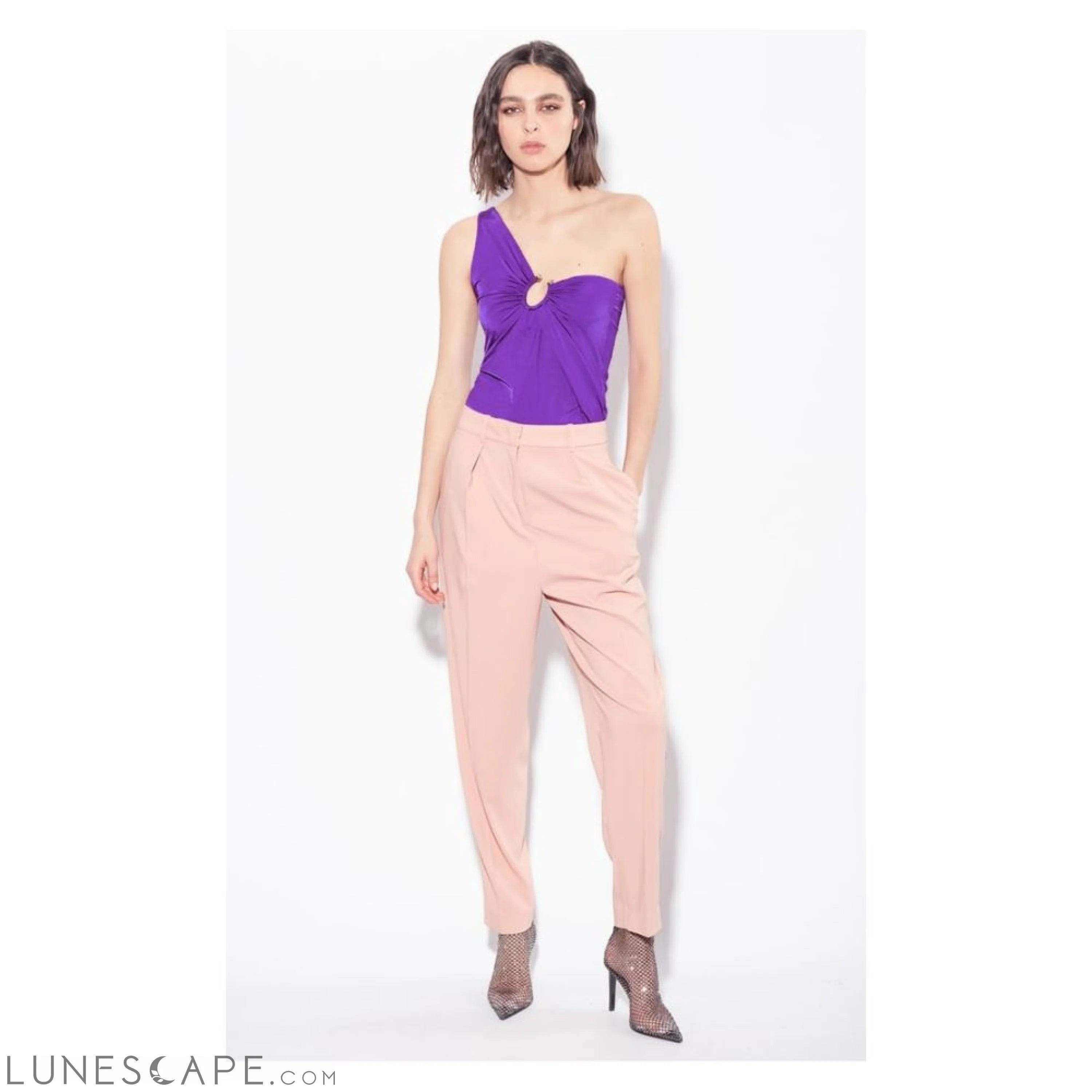 PINKO Purple Nylon Tops & T-Shirt LUNESCAPE