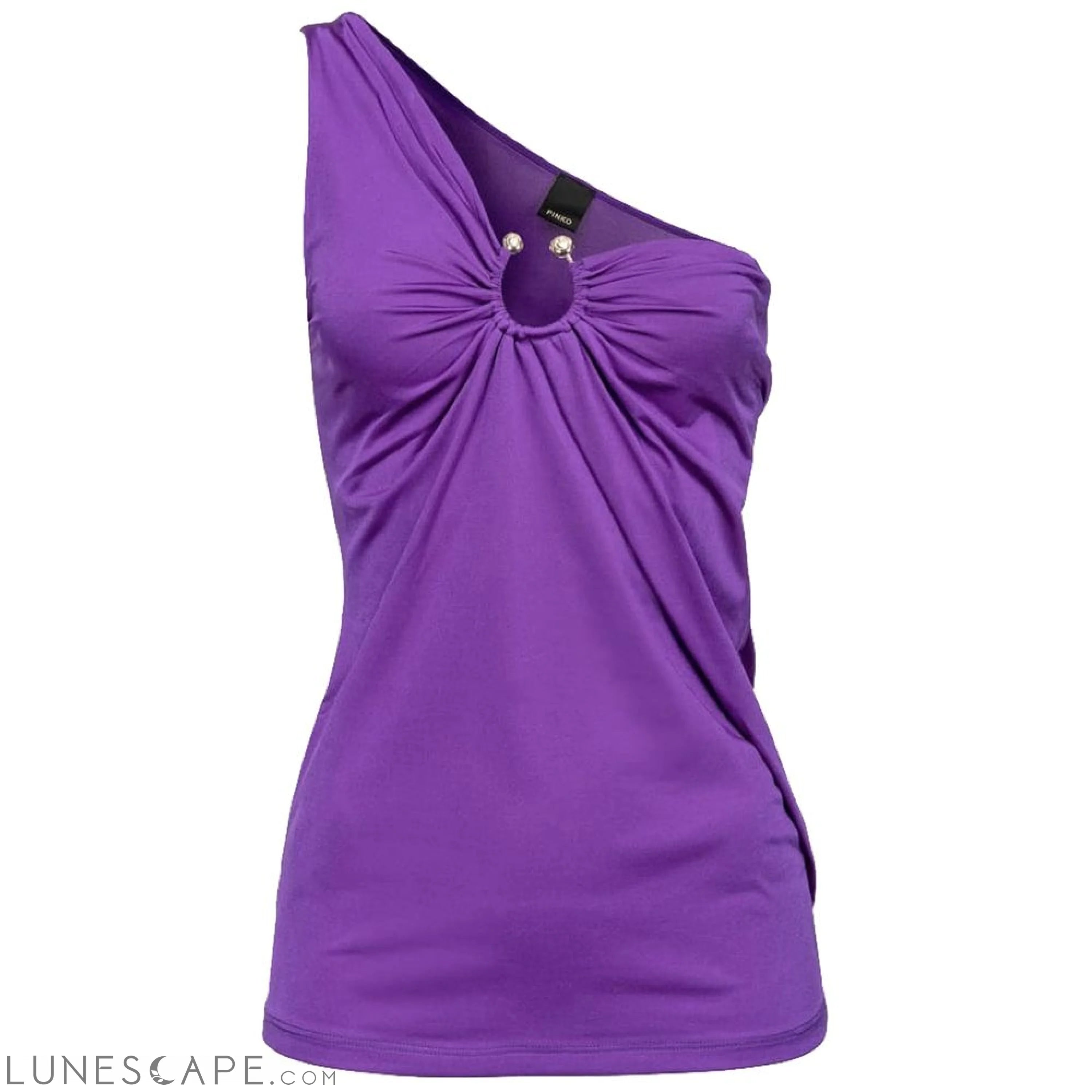 PINKO Purple Nylon Tops & T-Shirt LUNESCAPE