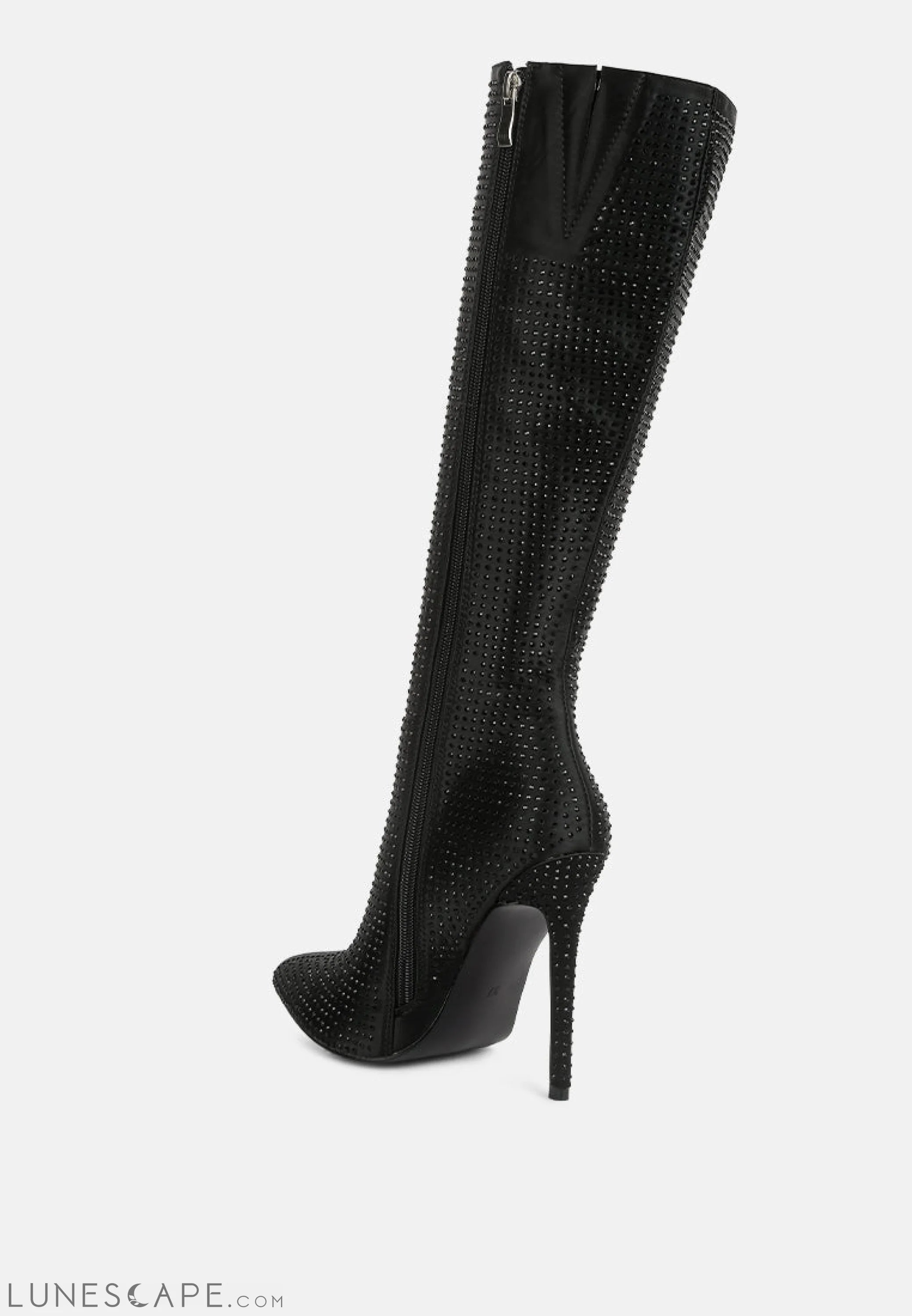 Pipette Diamante Set High Heeled Calf Boot LUNESCAPE