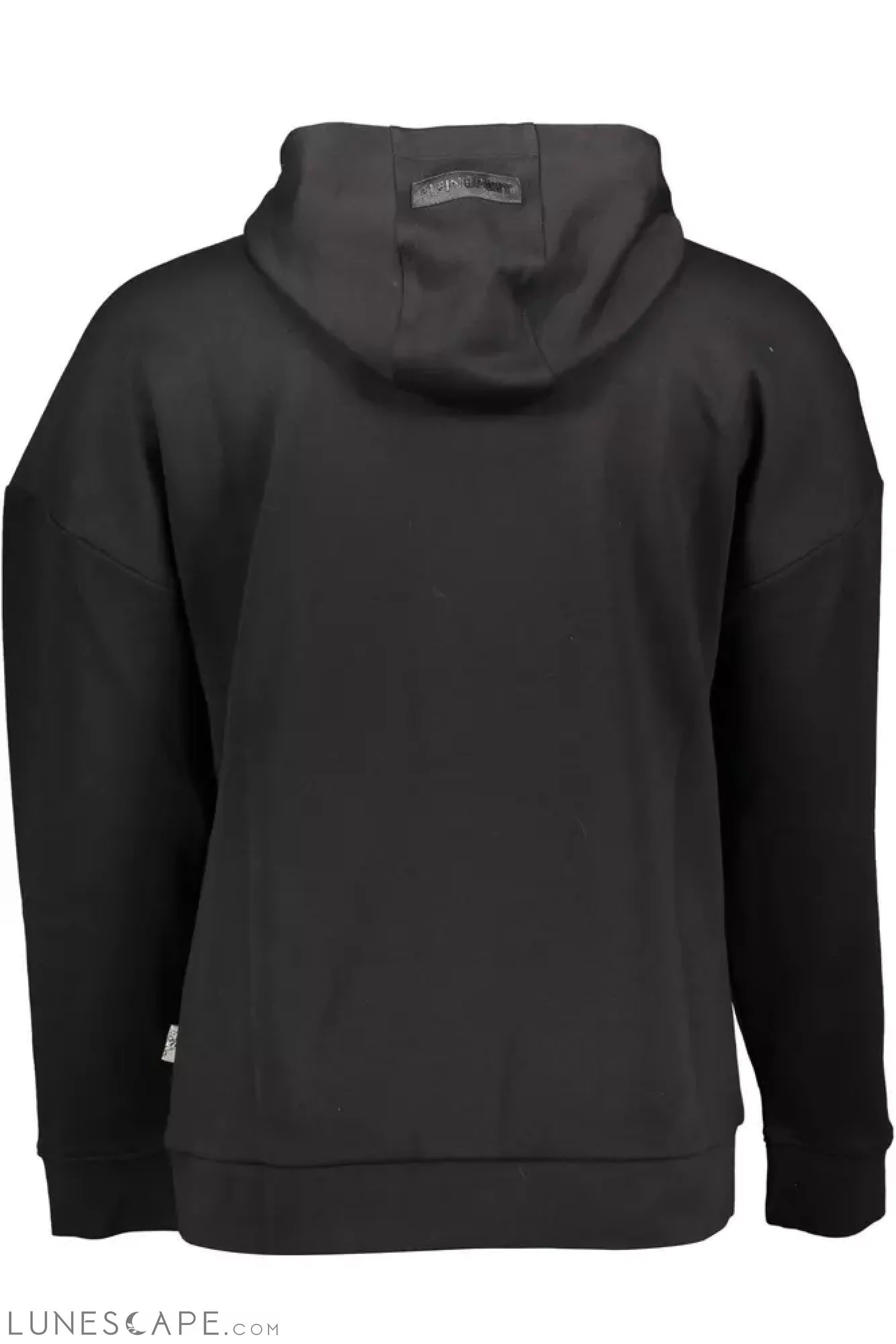 Plein Sport Black Cotton Men Hooded Sweatshirt LUNESCAPE