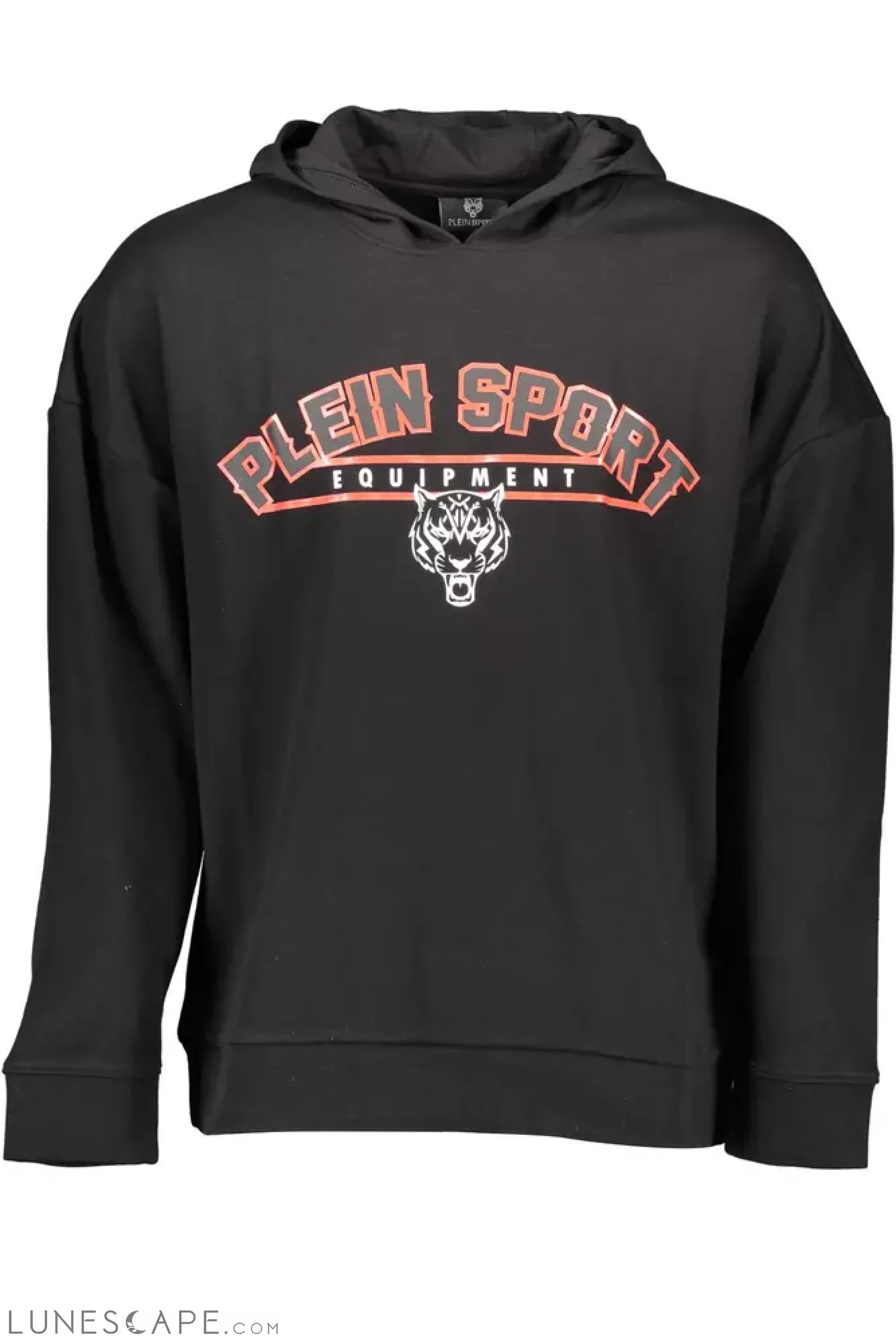 Plein Sport Black Cotton Men Hooded Sweatshirt LUNESCAPE