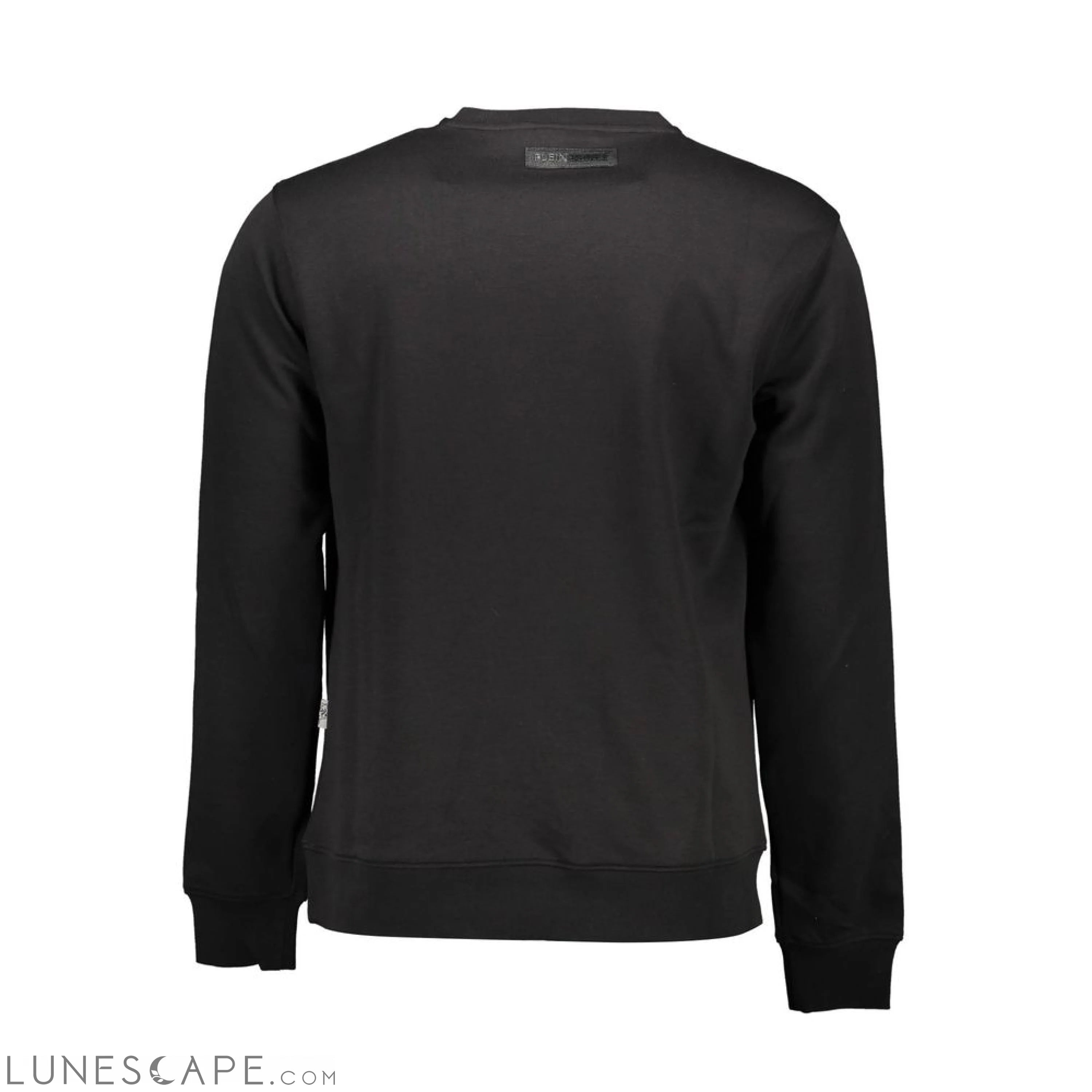 Plein Sport Black Cotton Men Sweater LUNESCAPE