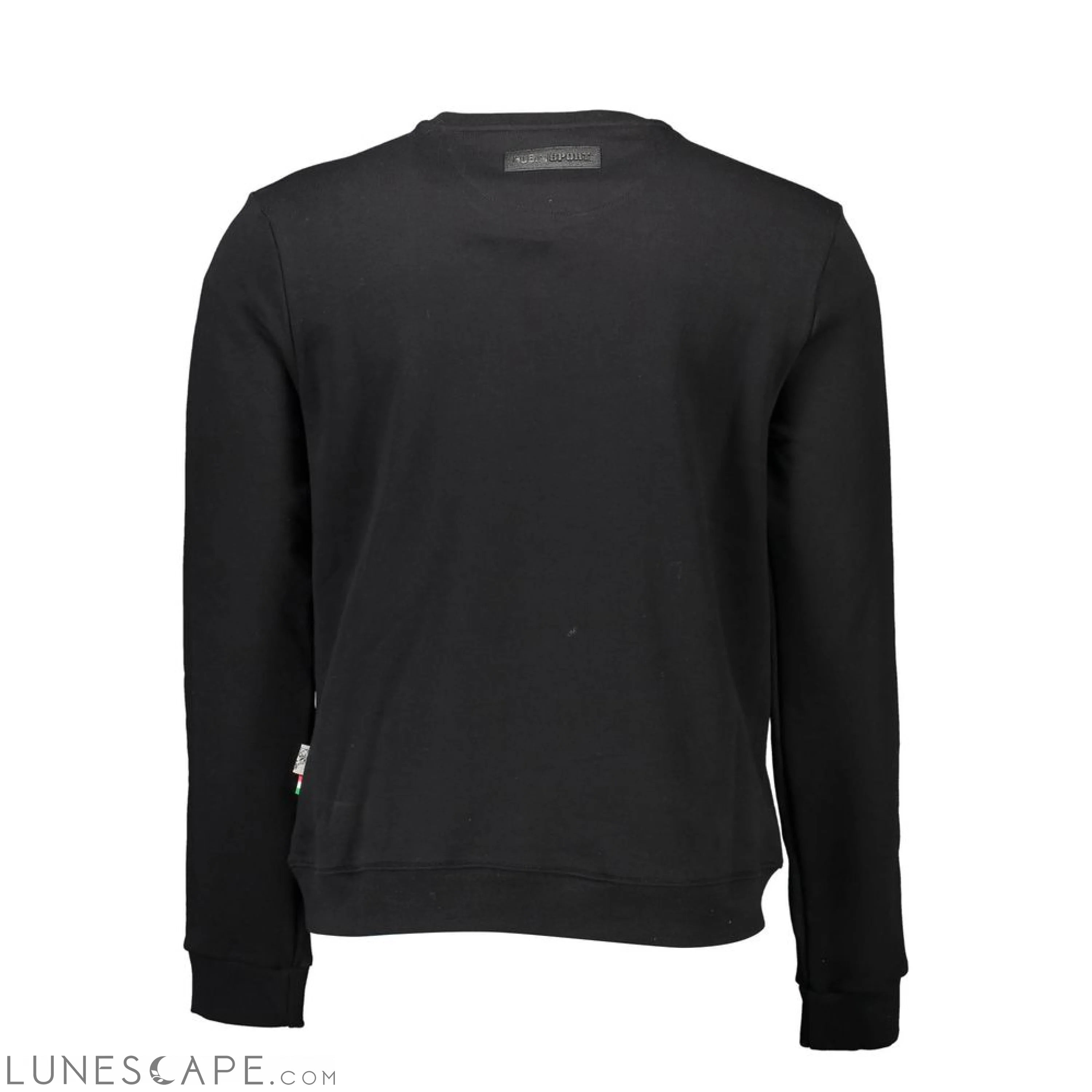 Plein Sport Black Cotton Men Sweater LUNESCAPE