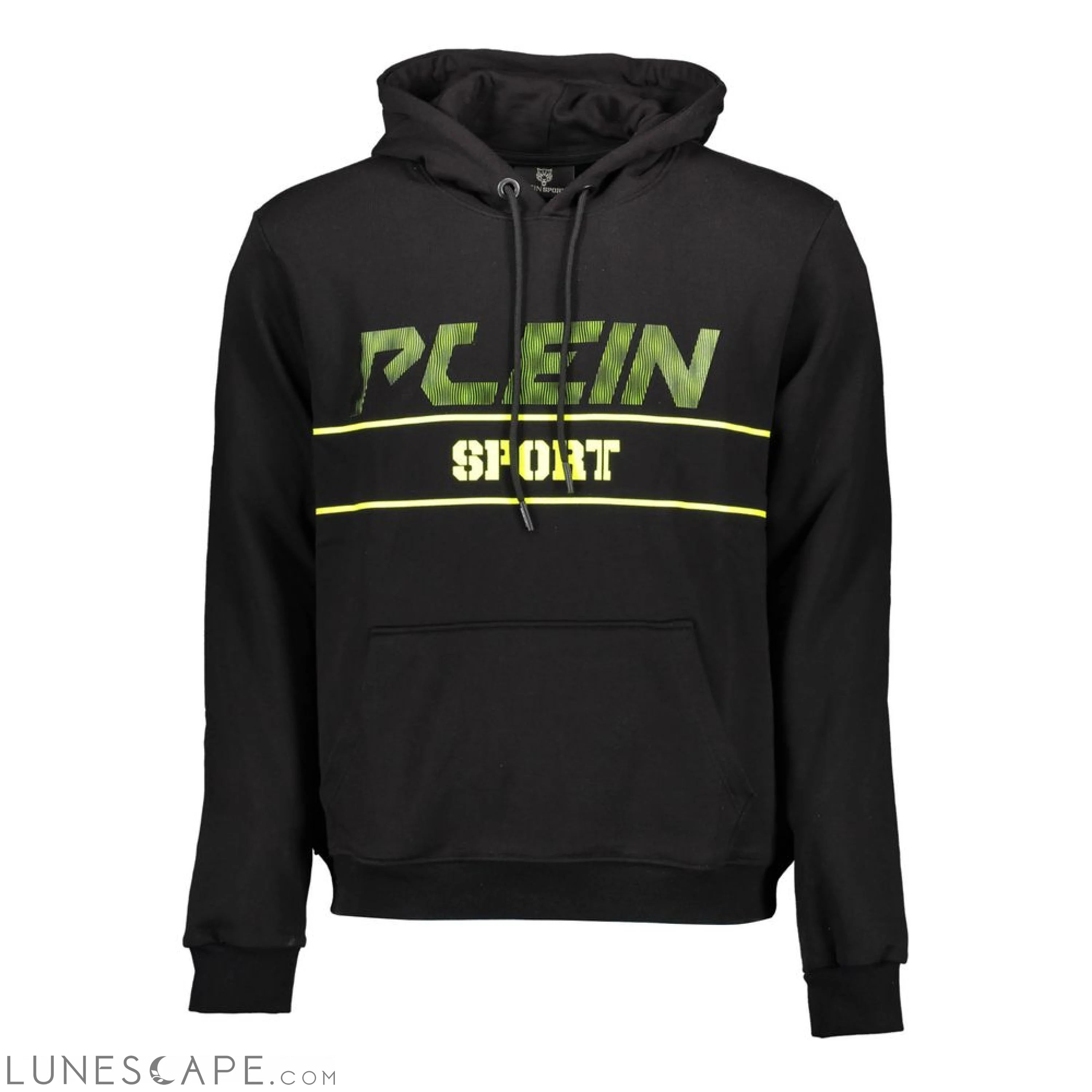 Plein Sport "Black Cotton Men Sweater with Hood" LUNESCAPE