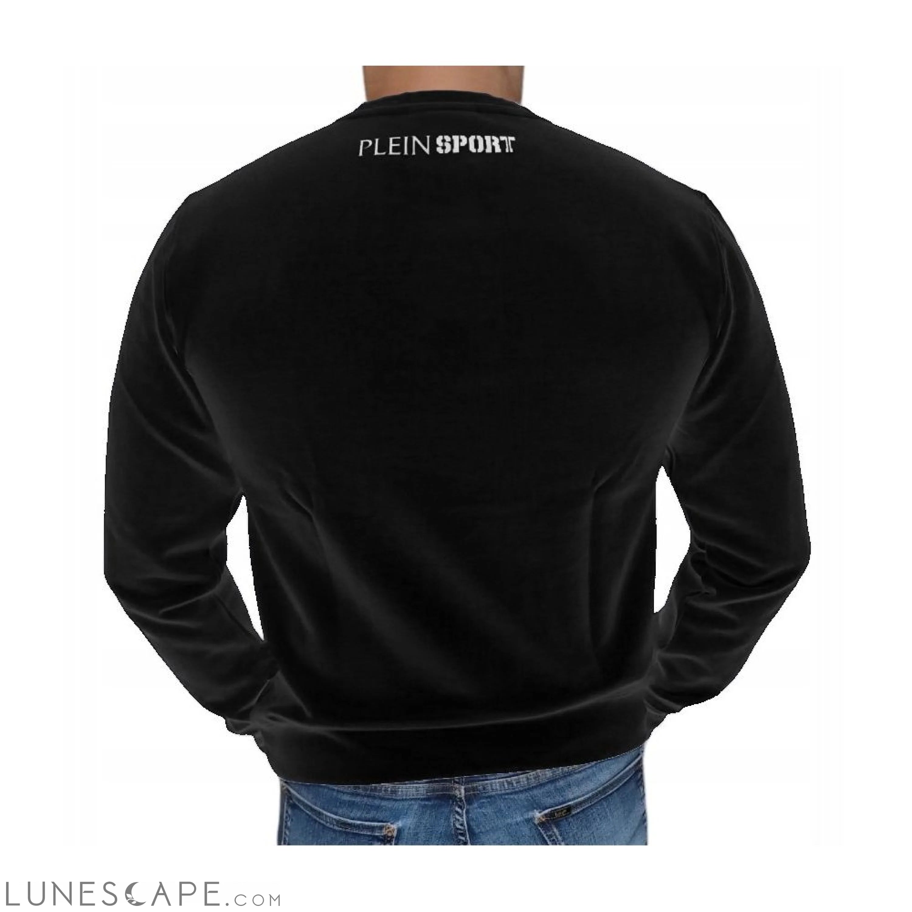 Plein Sport Black Cotton Men Sweatshirt LUNESCAPE