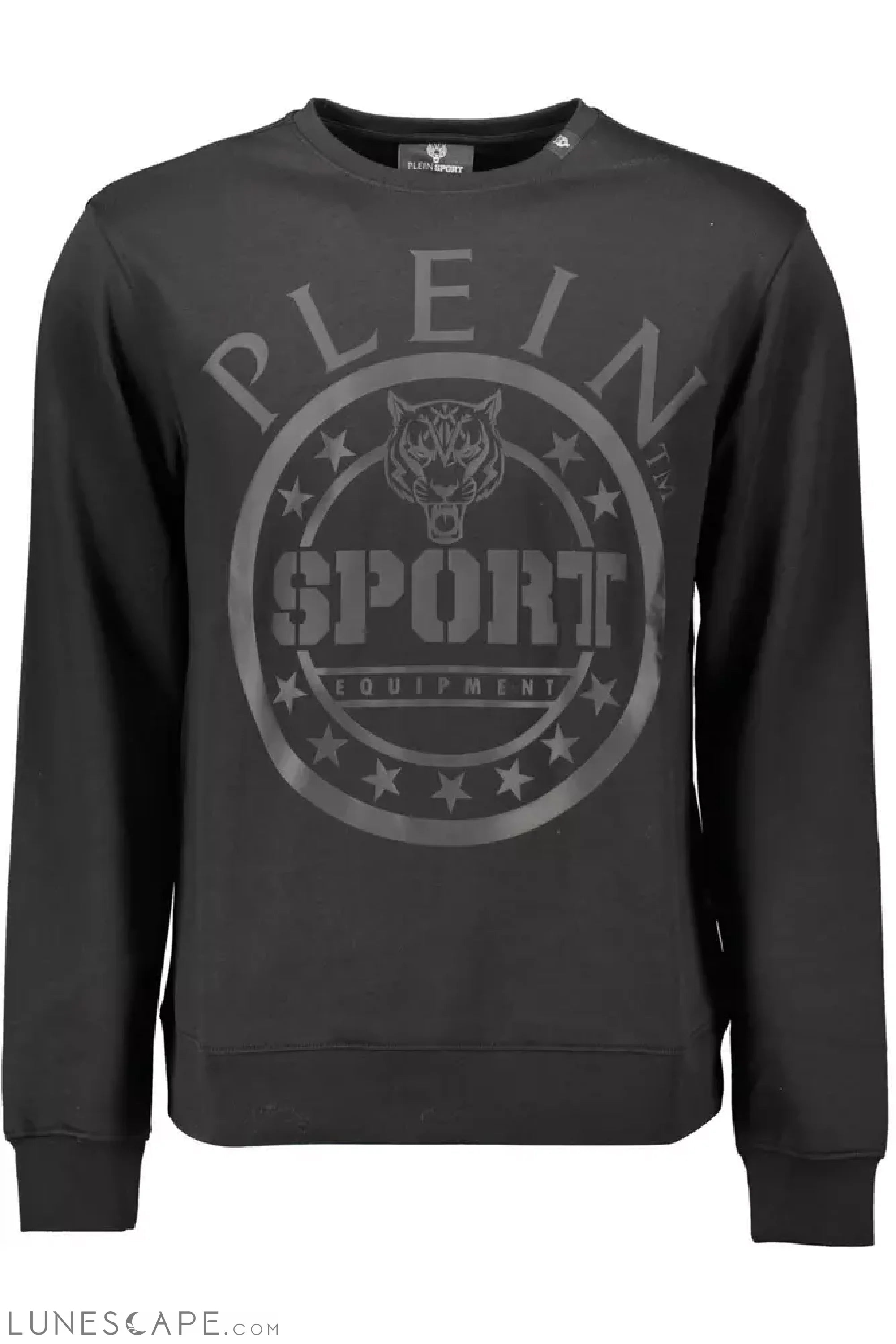 Plein Sport Black Cotton Men Sweater LUNESCAPE