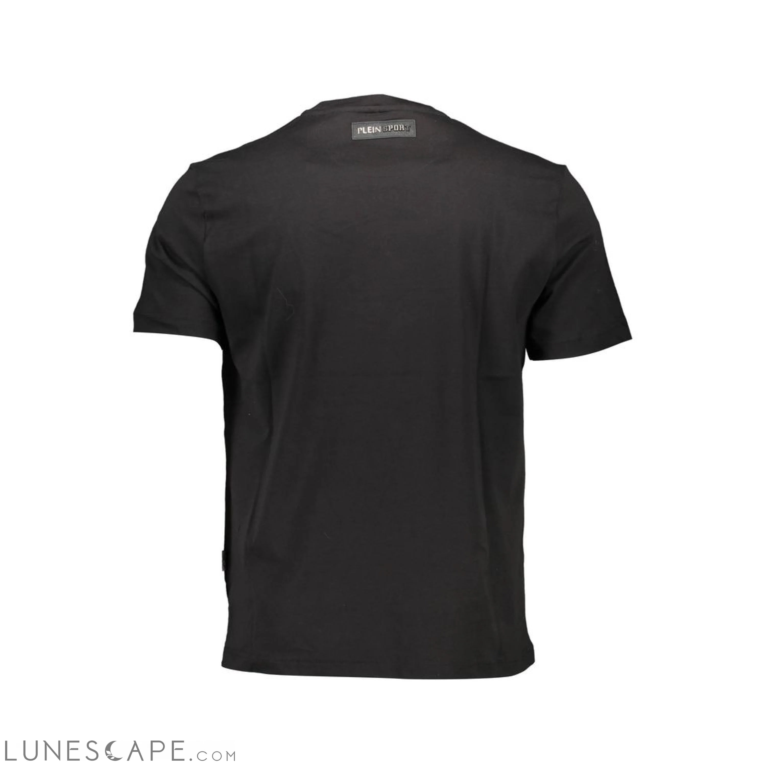 Plein Sport Black Cotton Men T-Shirt LUNESCAPE