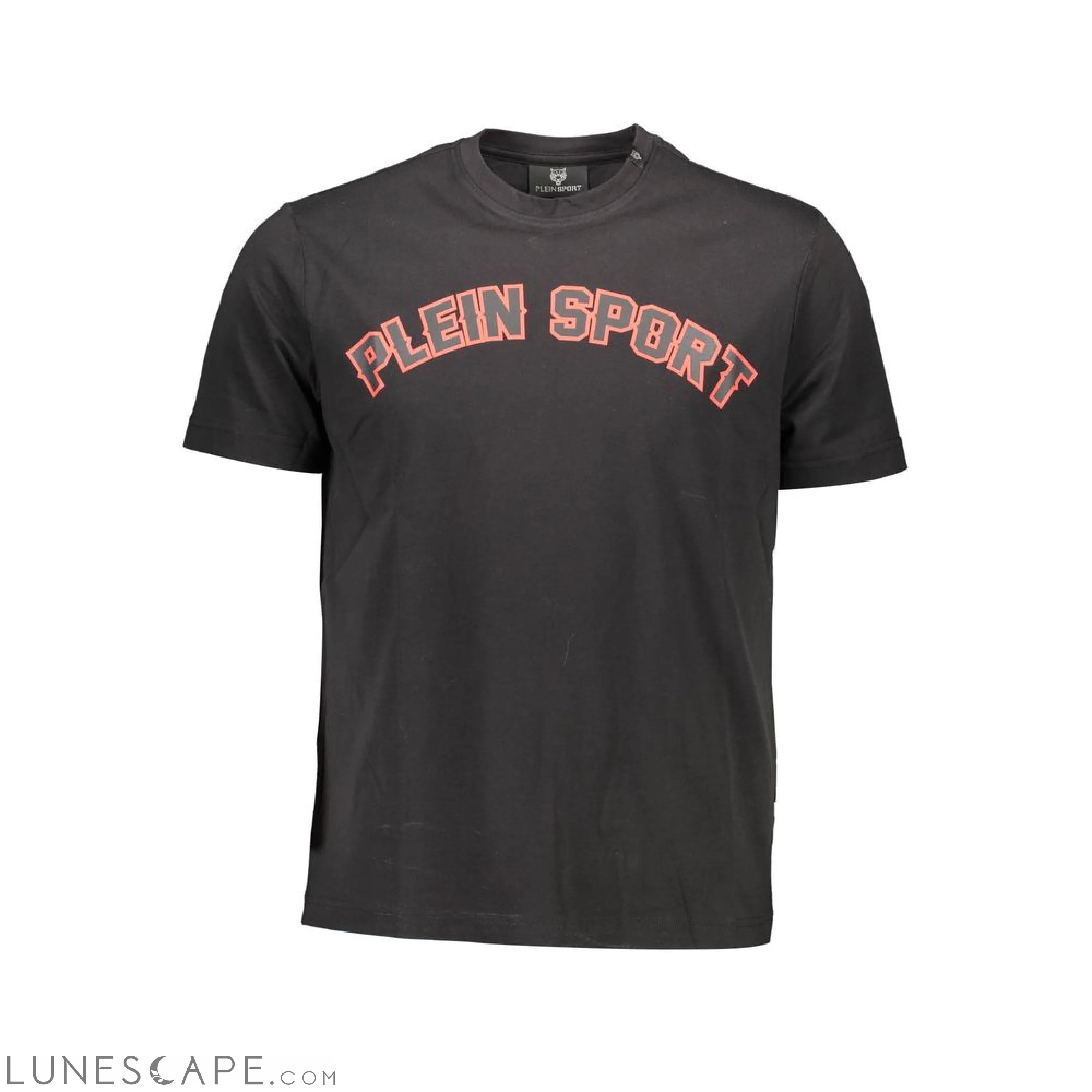 Plein Sport Black Cotton Men T-Shirt LUNESCAPE