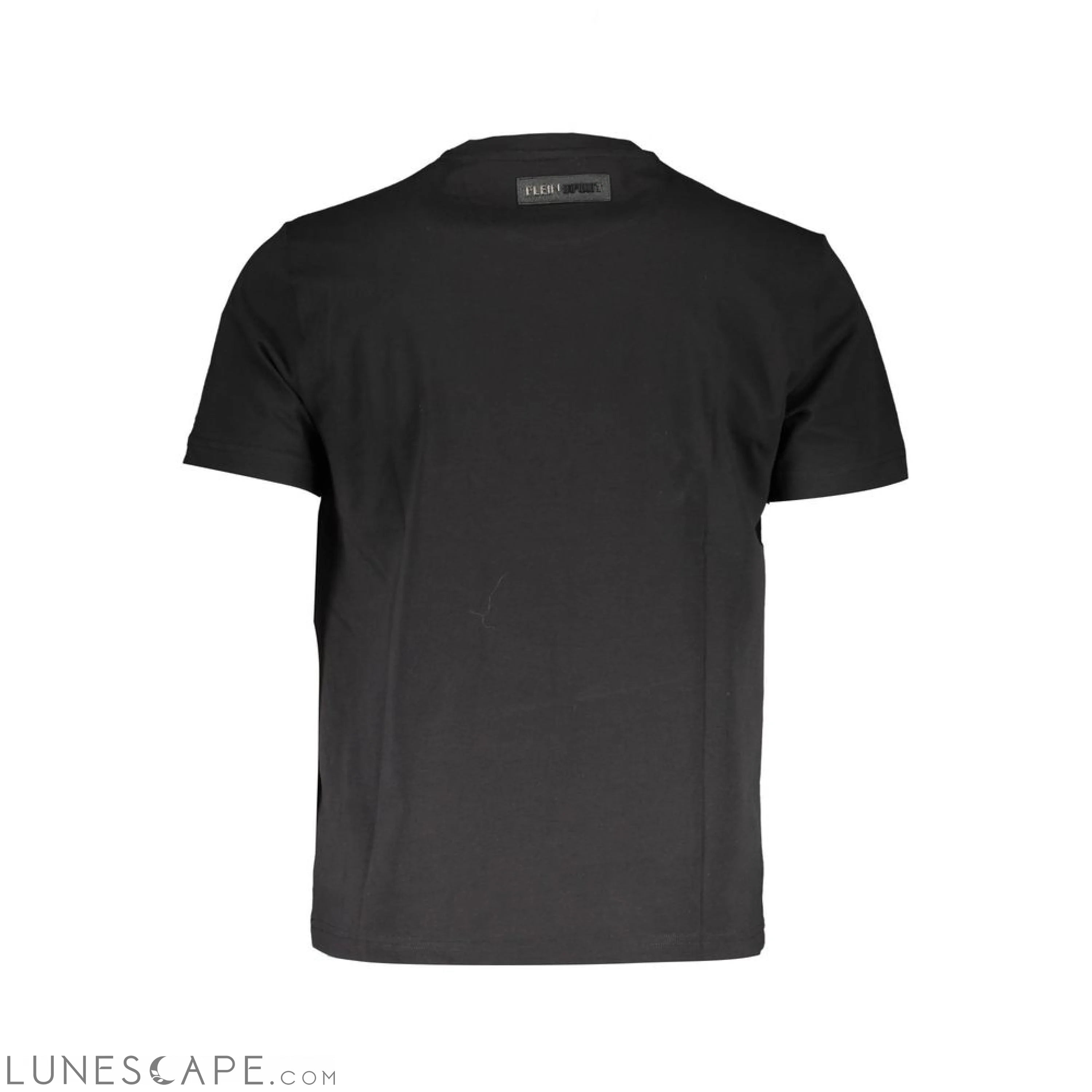 Plein Sport Black Cotton Men T-Shirt LUNESCAPE