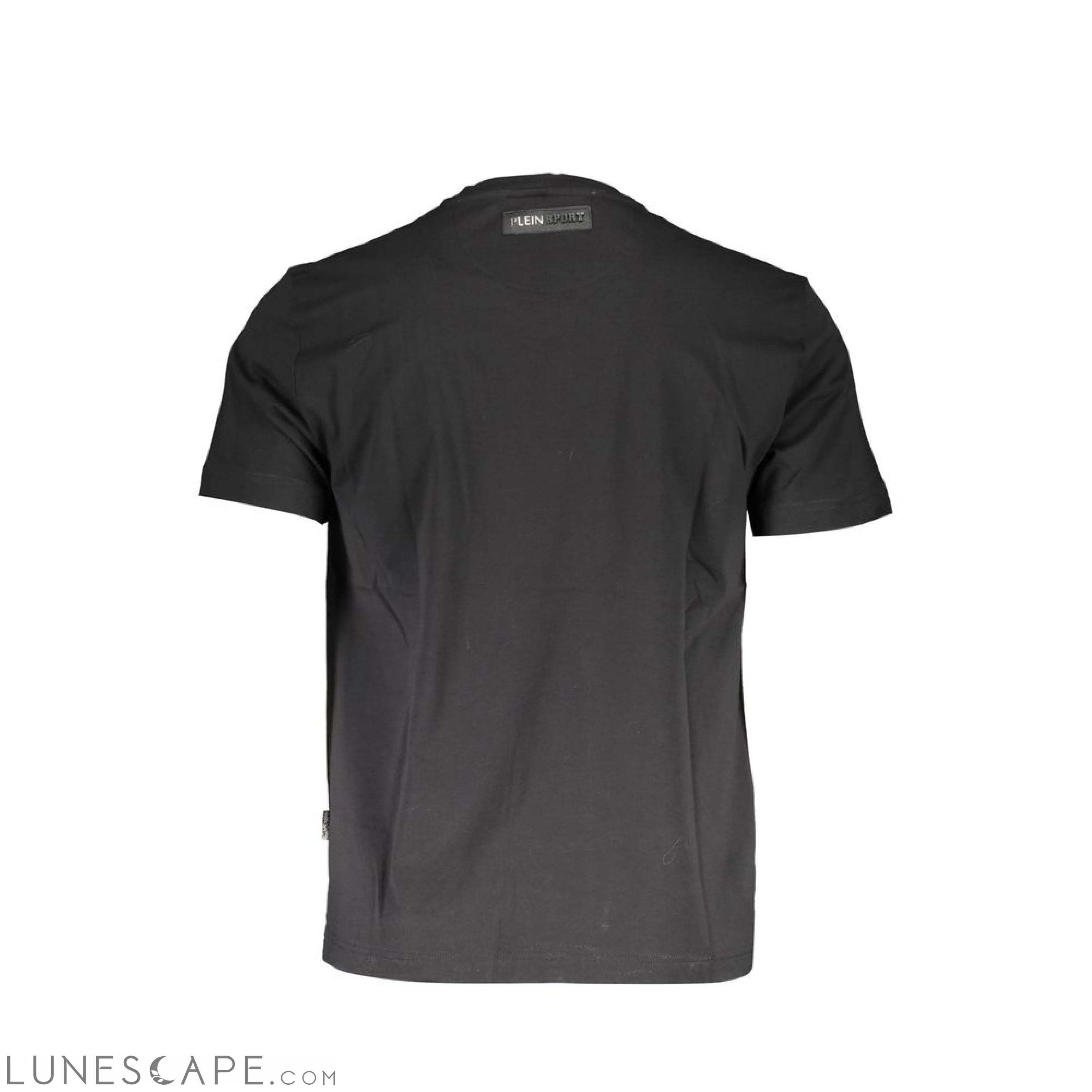 Plein Sport Black Cotton Men T-Shirt LUNESCAPE